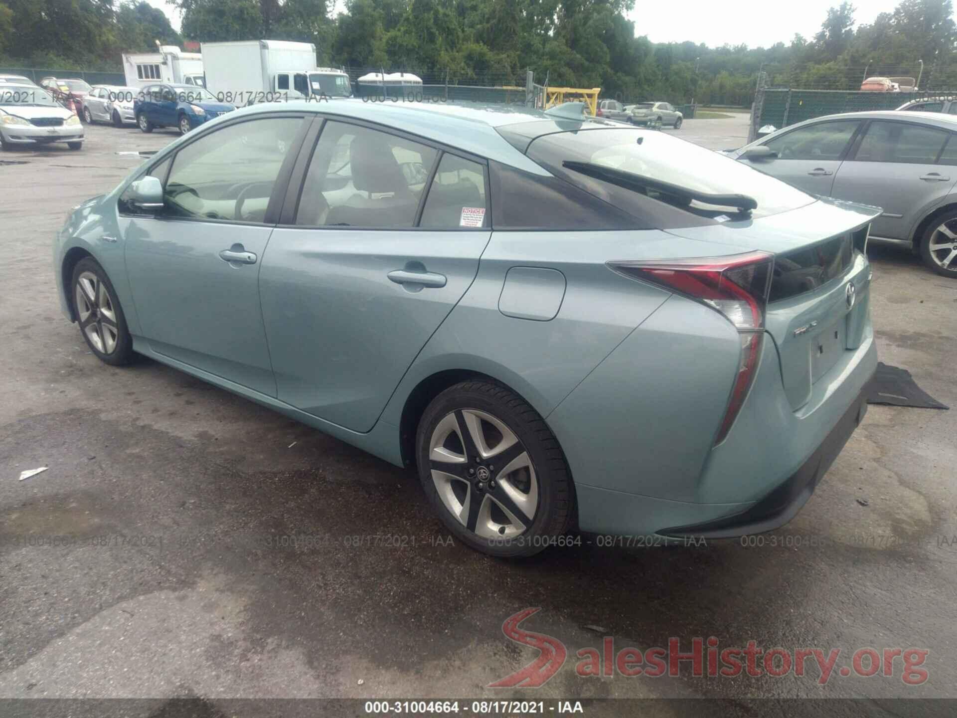 JTDKARFU5G3503522 2016 TOYOTA PRIUS