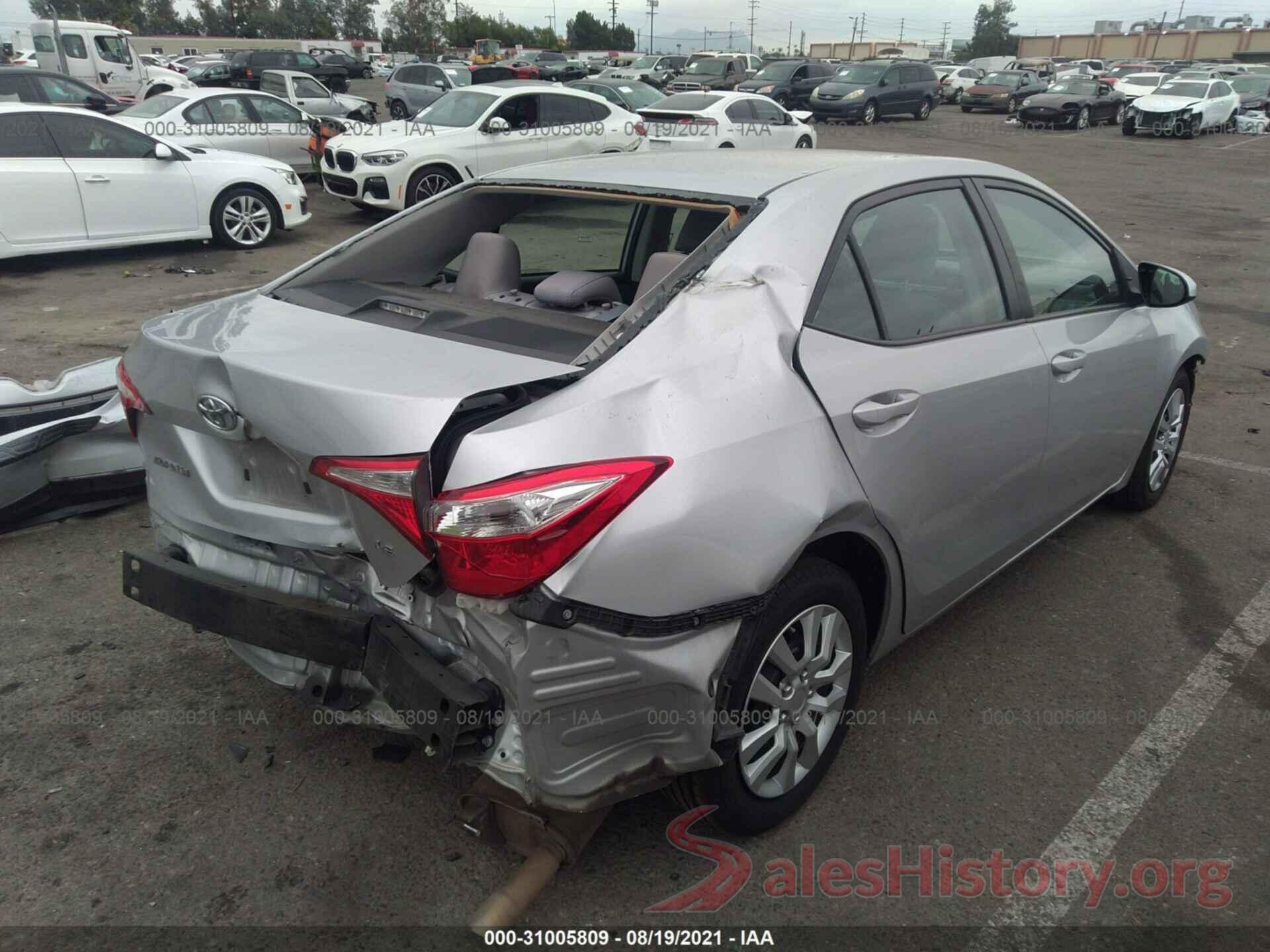 5YFBURHE9GP557250 2016 TOYOTA COROLLA