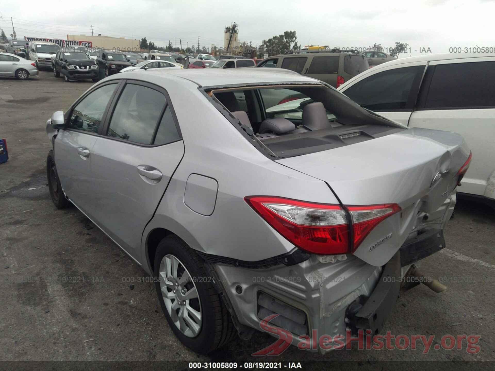 5YFBURHE9GP557250 2016 TOYOTA COROLLA