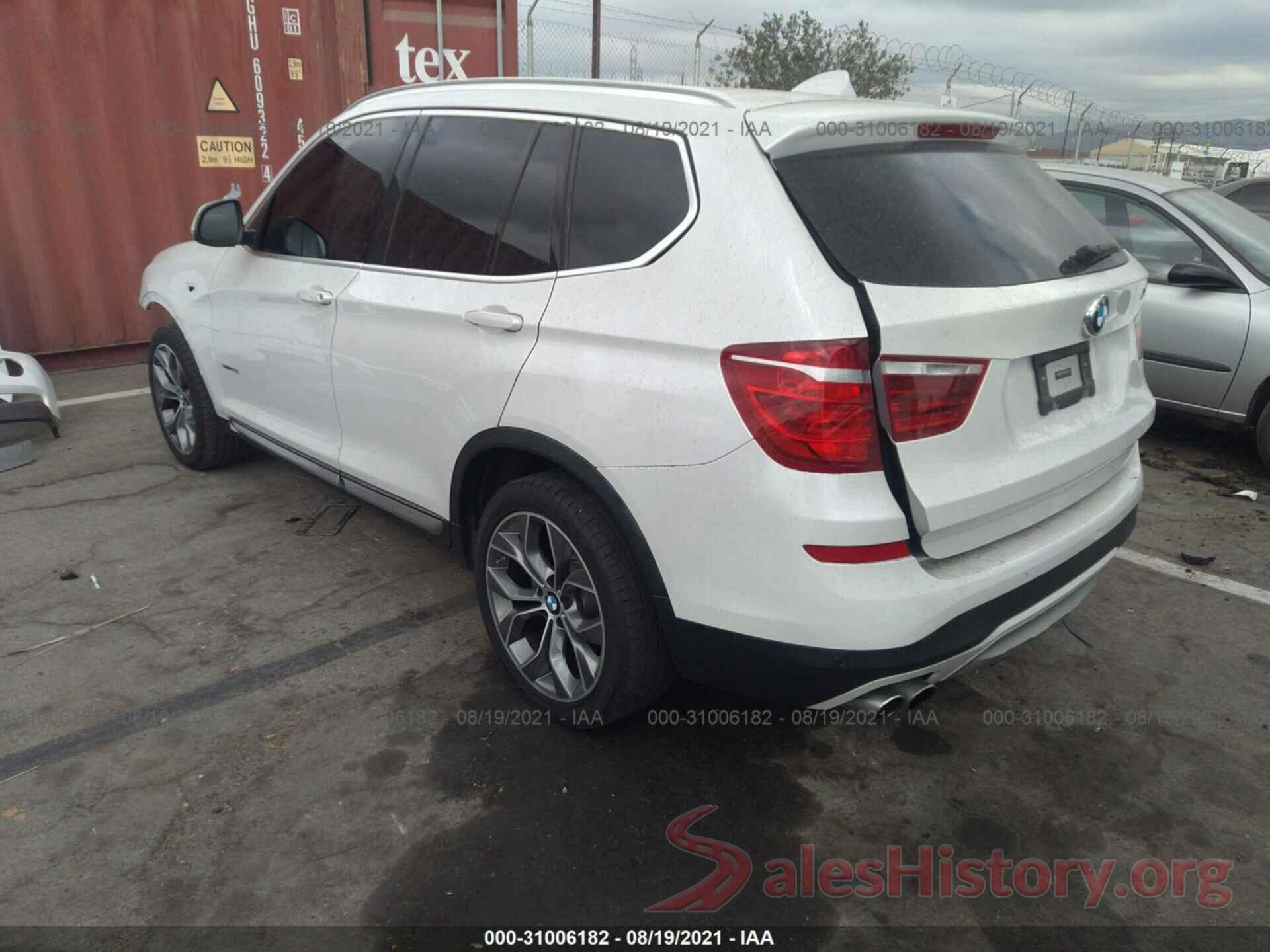 5UXWZ7C59H0T43609 2017 BMW X3