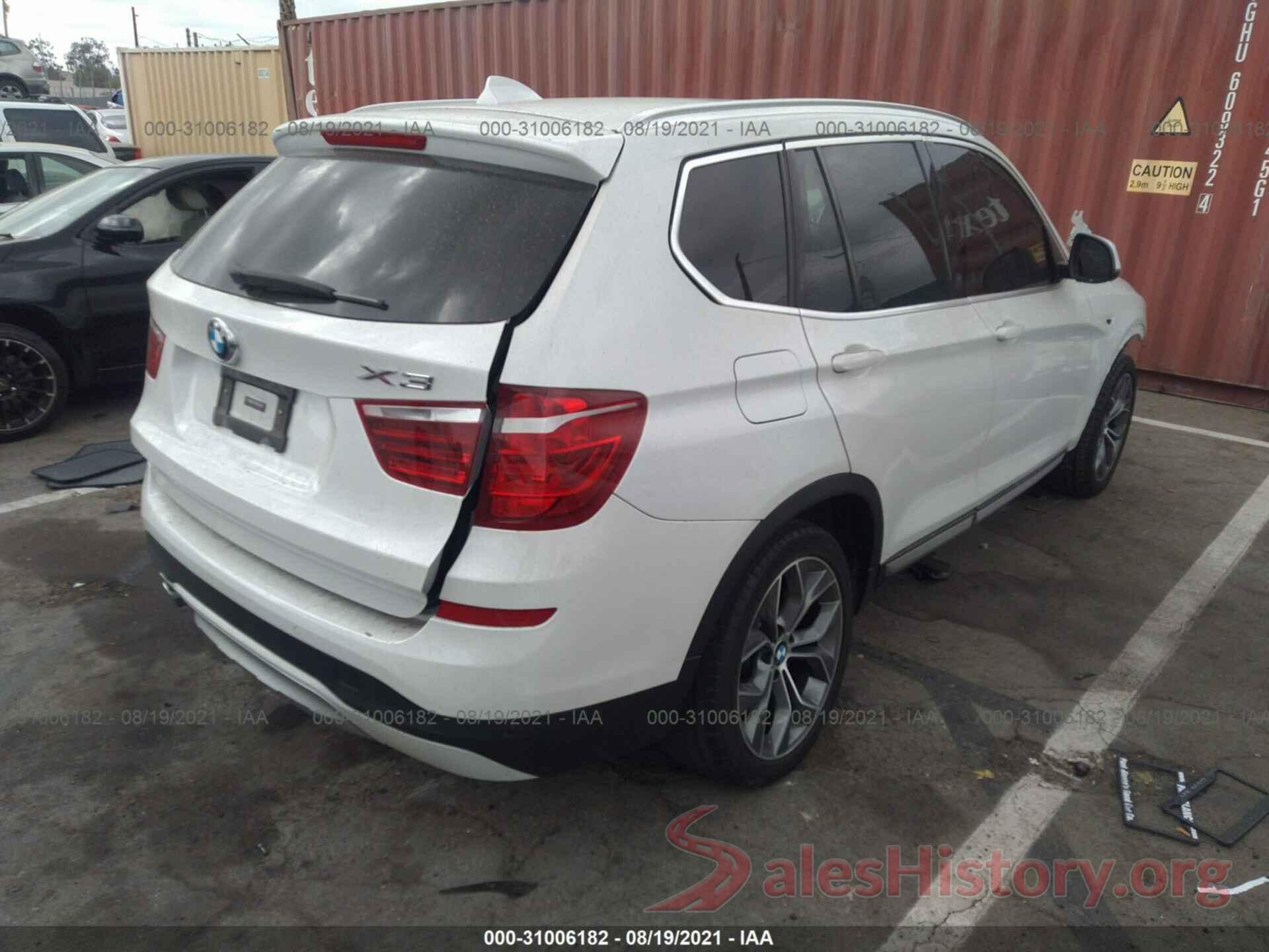 5UXWZ7C59H0T43609 2017 BMW X3