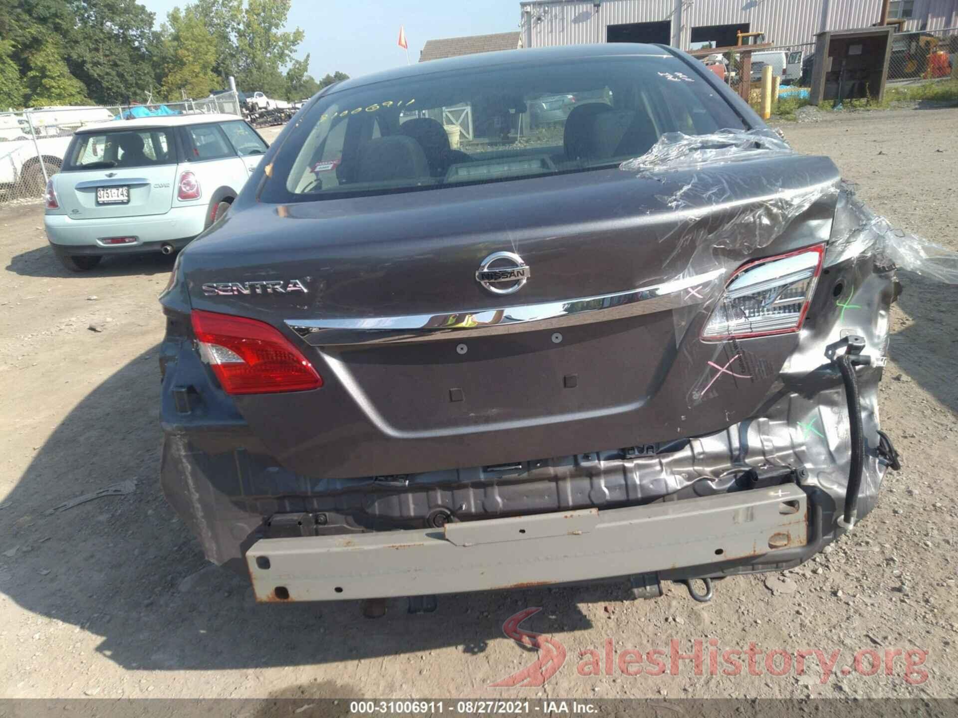 3N1AB7APXKY308436 2019 NISSAN SENTRA