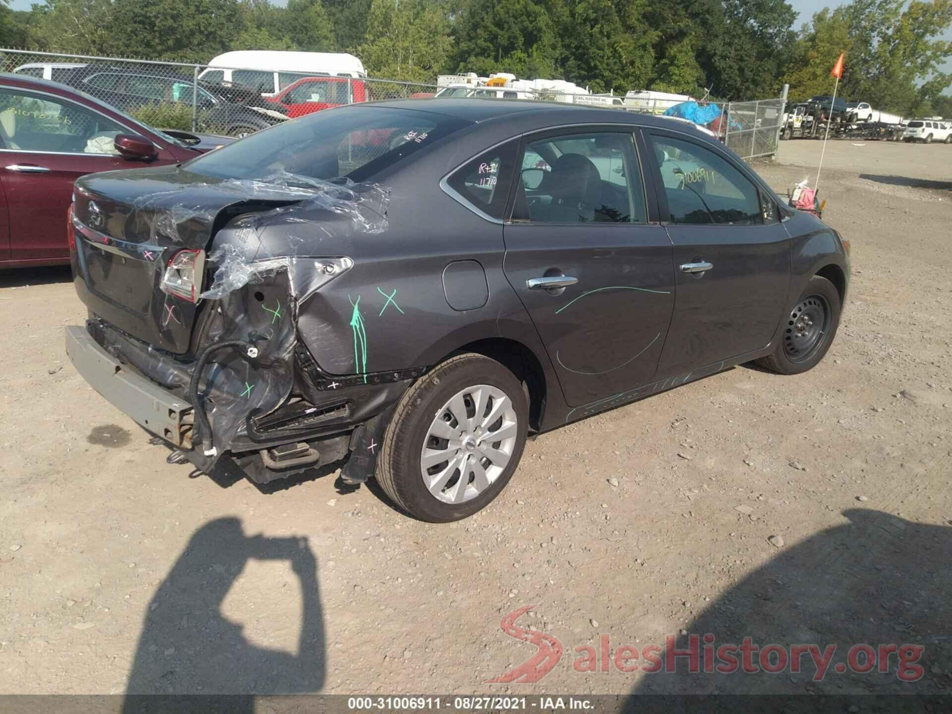 3N1AB7APXKY308436 2019 NISSAN SENTRA