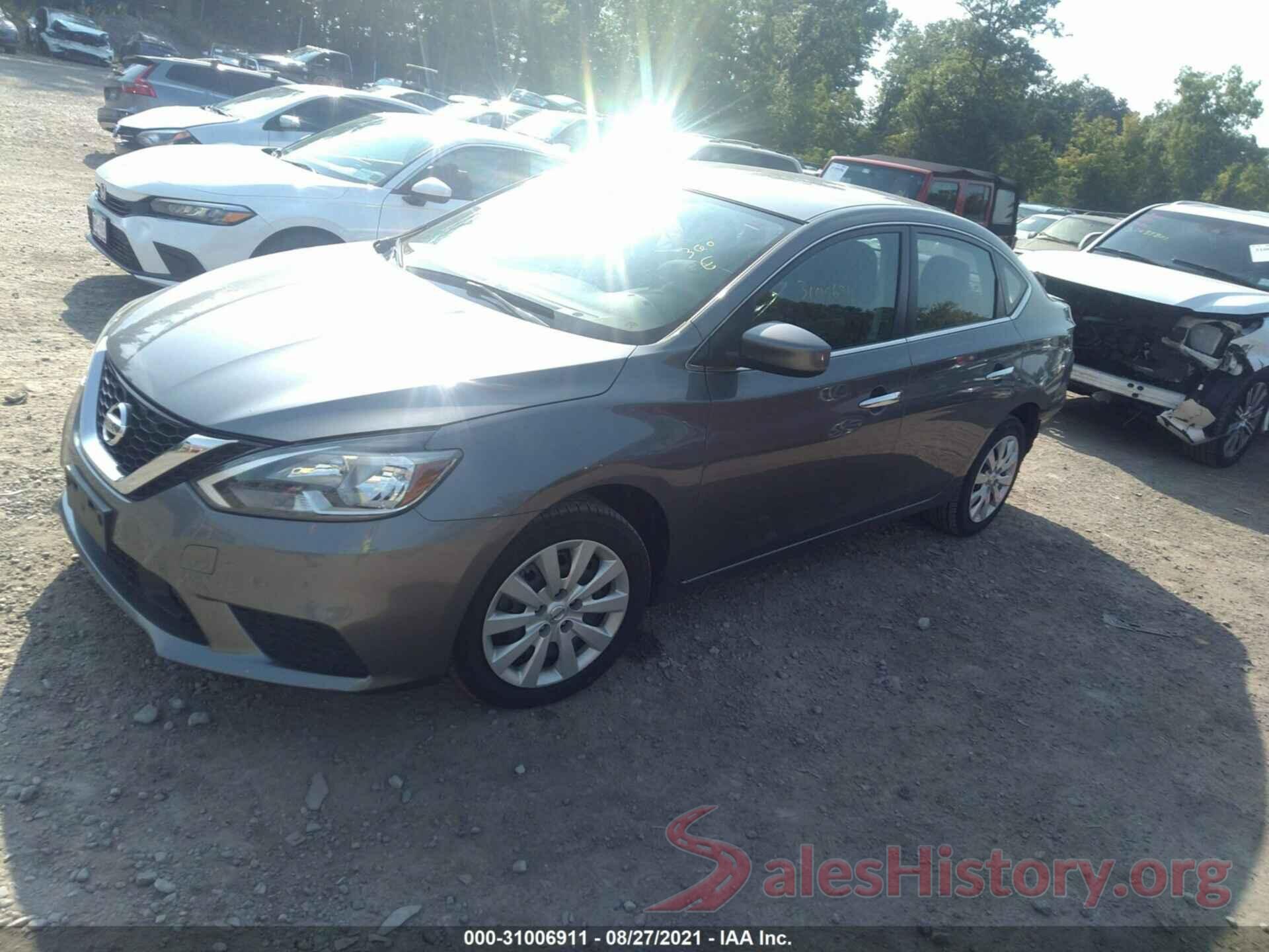 3N1AB7APXKY308436 2019 NISSAN SENTRA