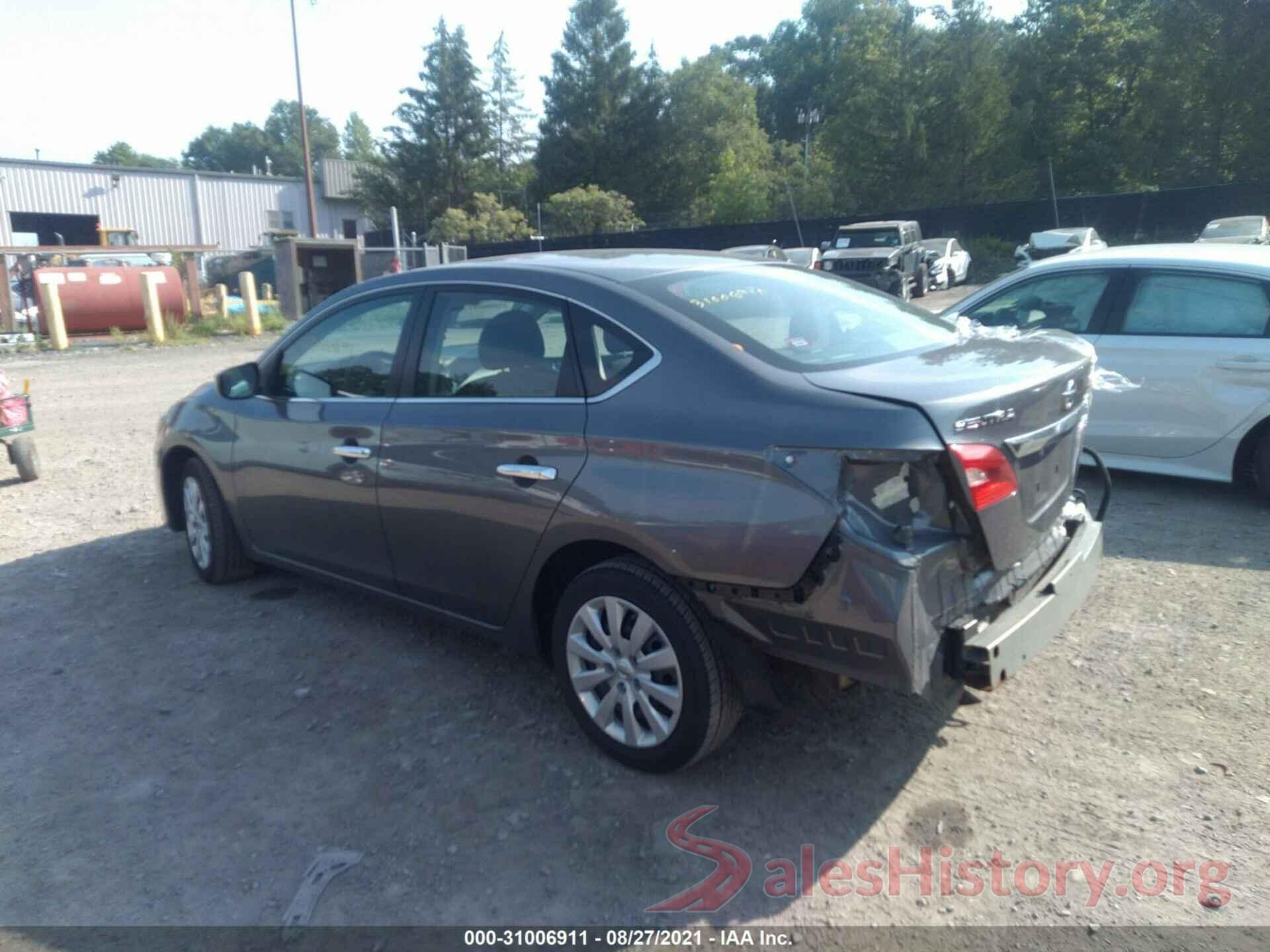 3N1AB7APXKY308436 2019 NISSAN SENTRA