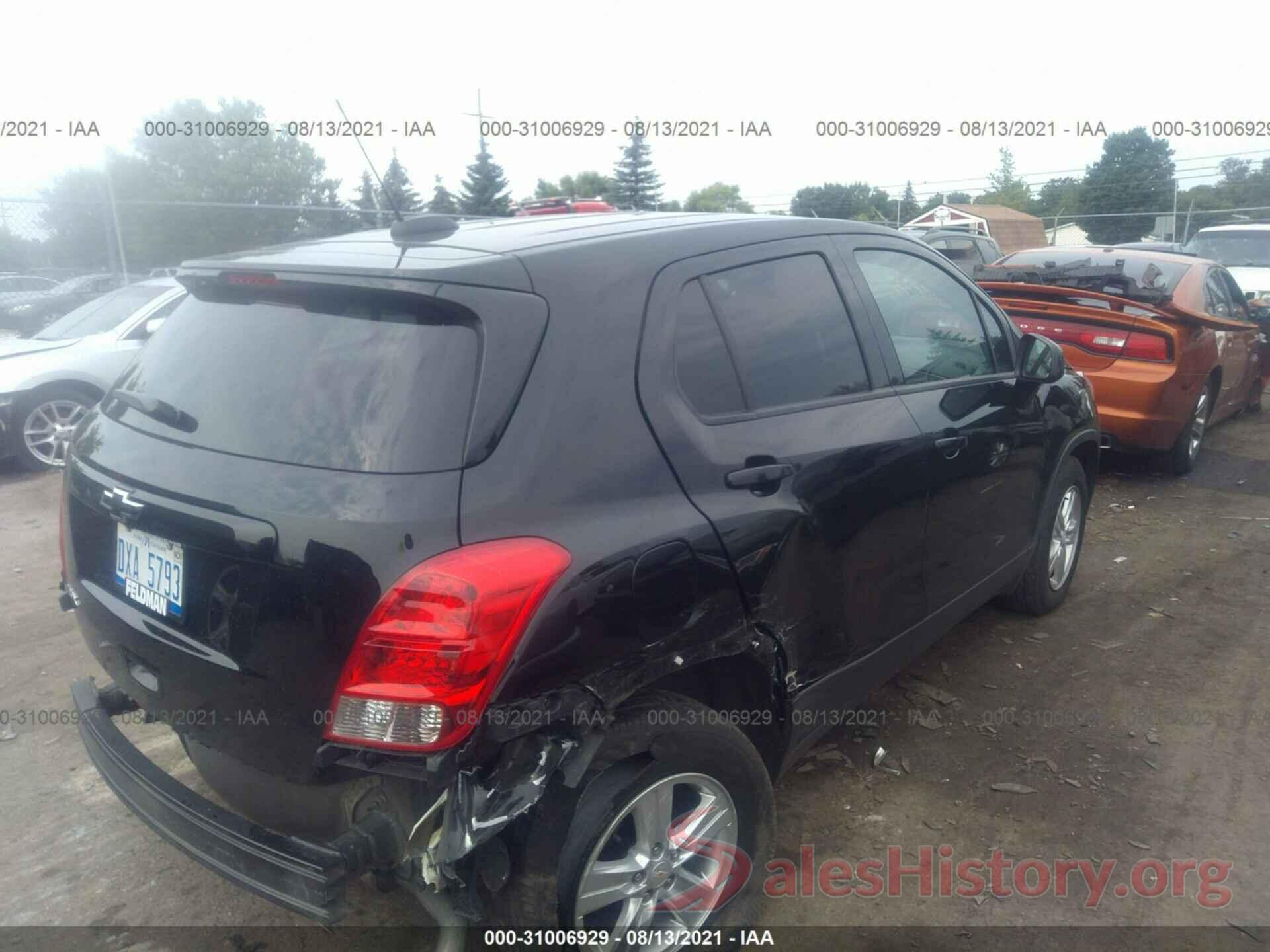 3GNCJKSB8KL319860 2019 CHEVROLET TRAX