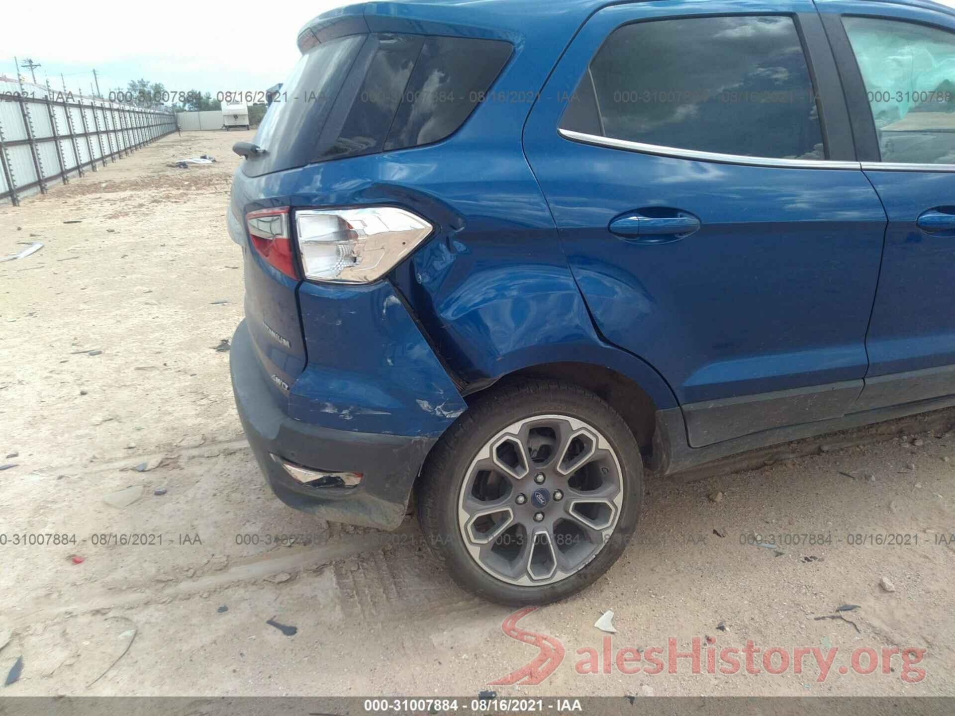 MAJ6S3KL4KC252662 2019 FORD ECOSPORT