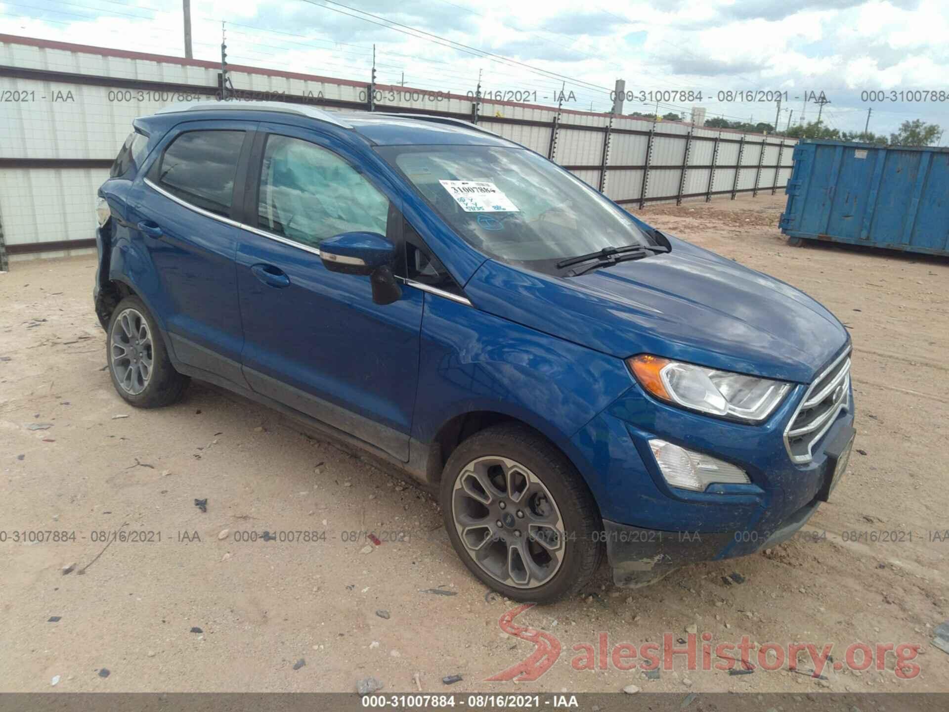 MAJ6S3KL4KC252662 2019 FORD ECOSPORT