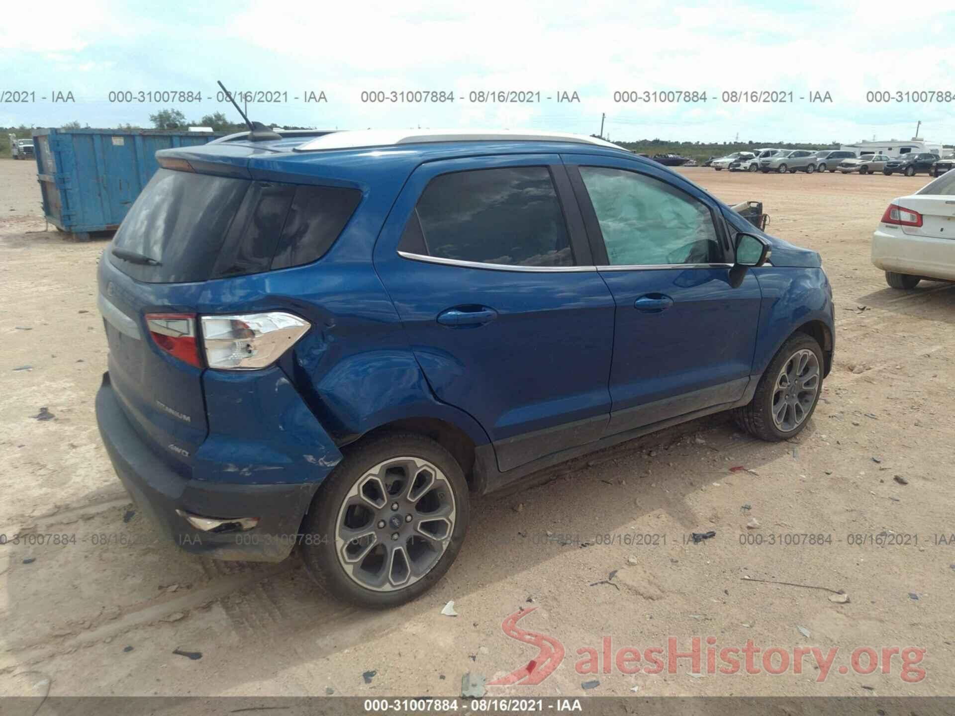 MAJ6S3KL4KC252662 2019 FORD ECOSPORT