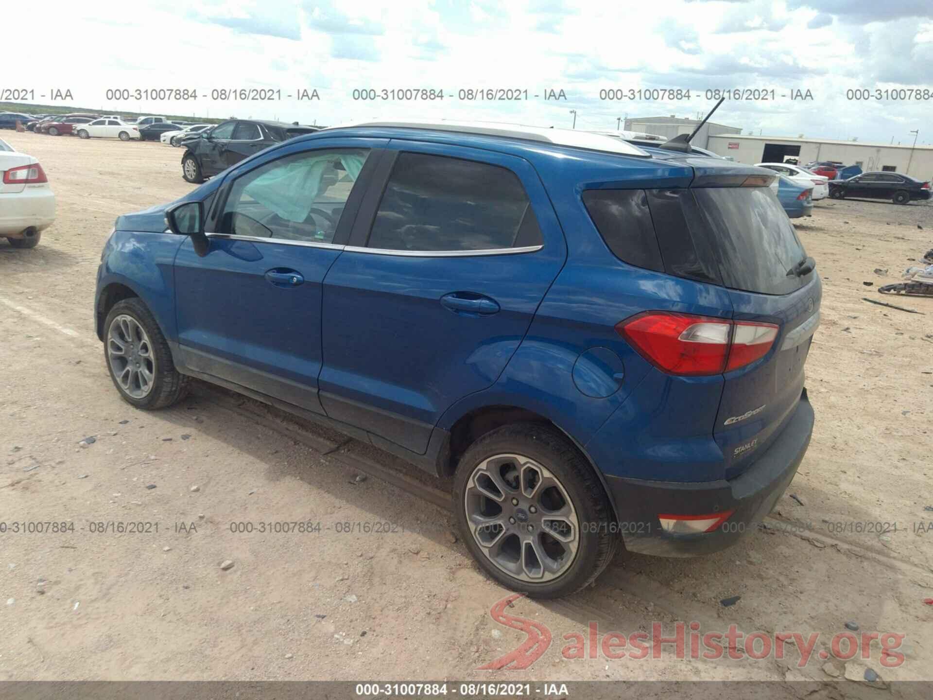 MAJ6S3KL4KC252662 2019 FORD ECOSPORT