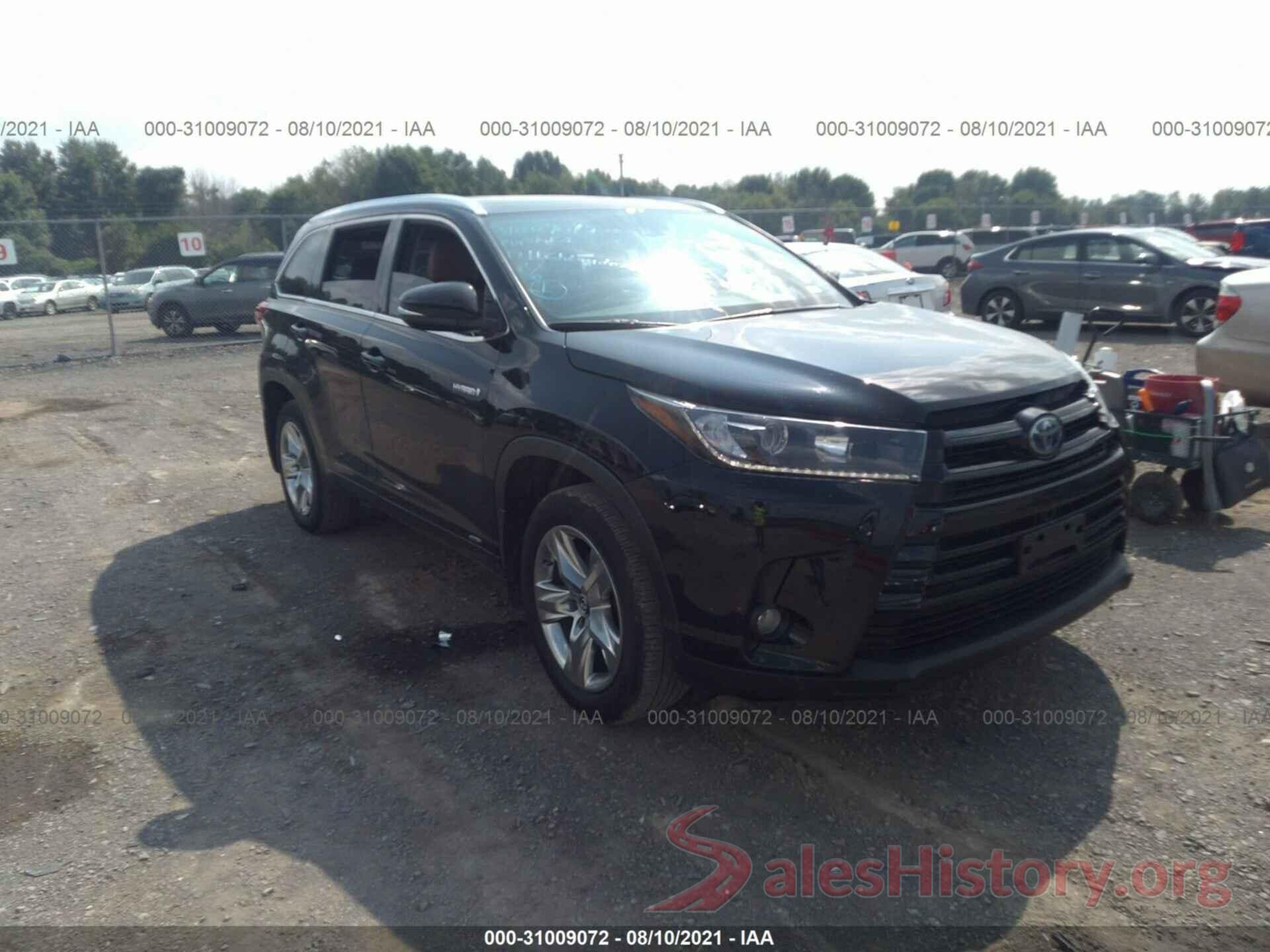 5TDDGRFH0KS070872 2019 TOYOTA HIGHLANDER