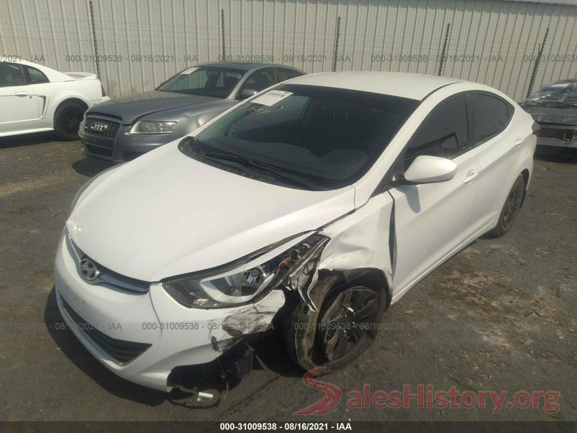 5NPDH4AE1GH721615 2016 HYUNDAI ELANTRA