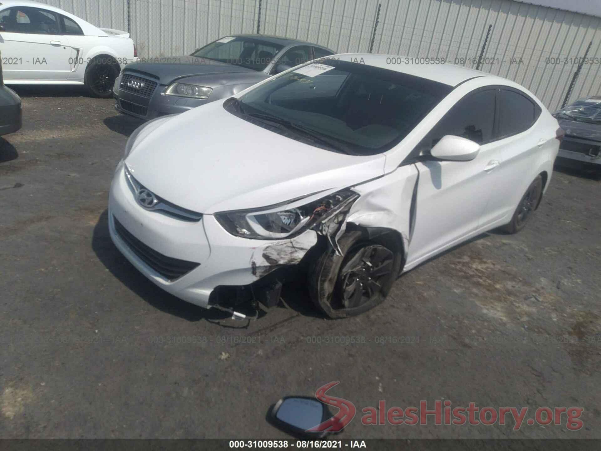 5NPDH4AE1GH721615 2016 HYUNDAI ELANTRA