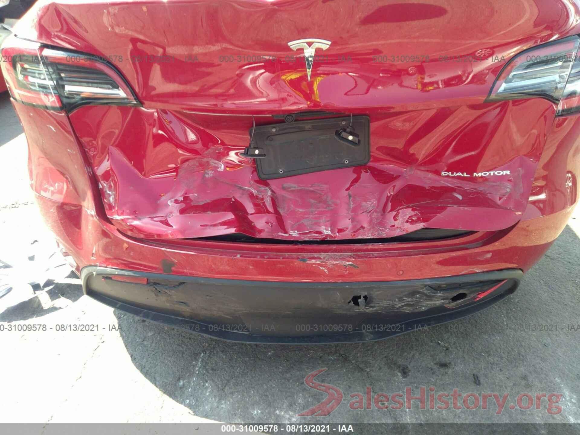 5YJYGDEE7MF095898 2021 TESLA MODEL Y