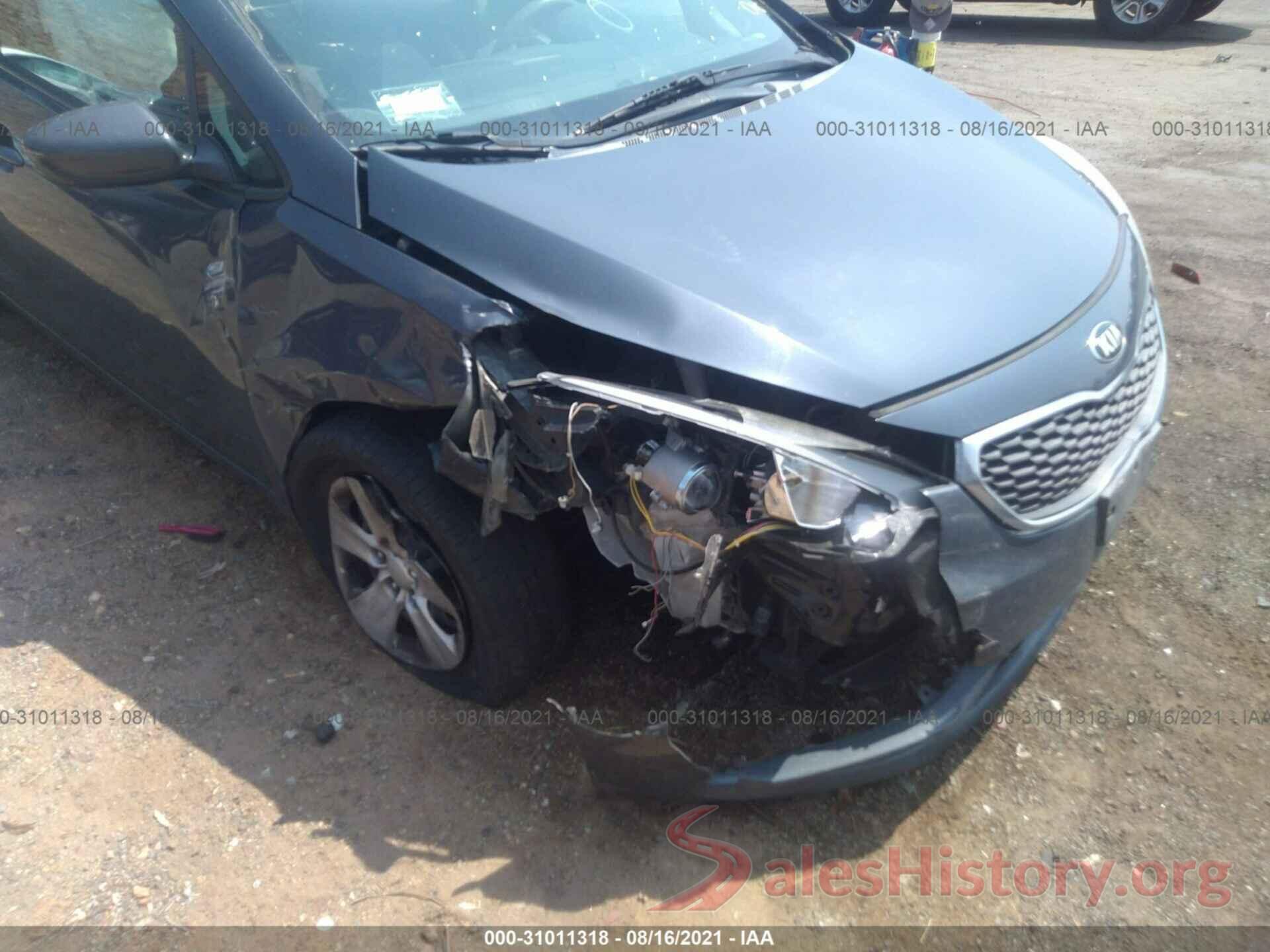 KNAFK4A63G5612315 2016 KIA FORTE