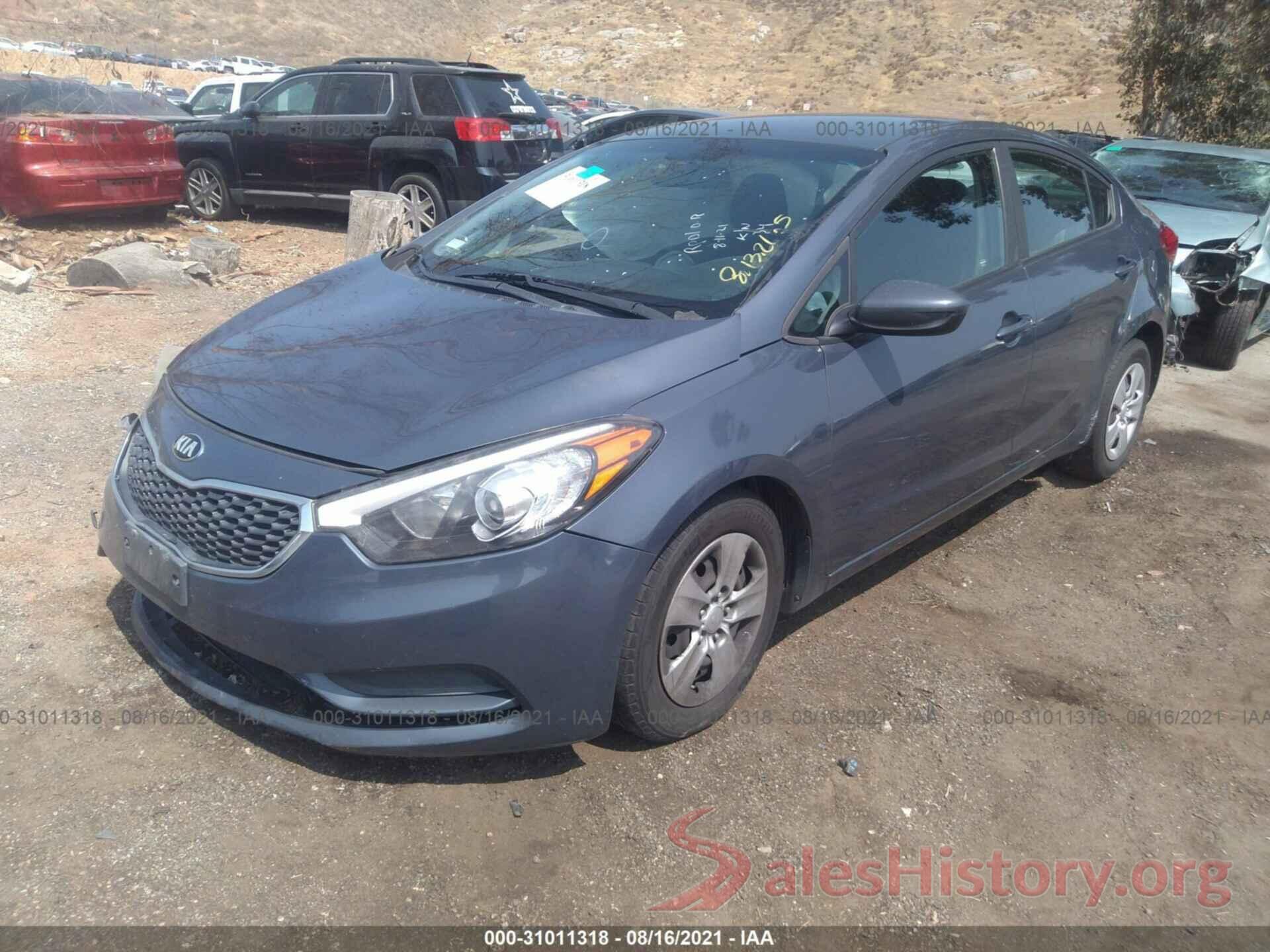 KNAFK4A63G5612315 2016 KIA FORTE