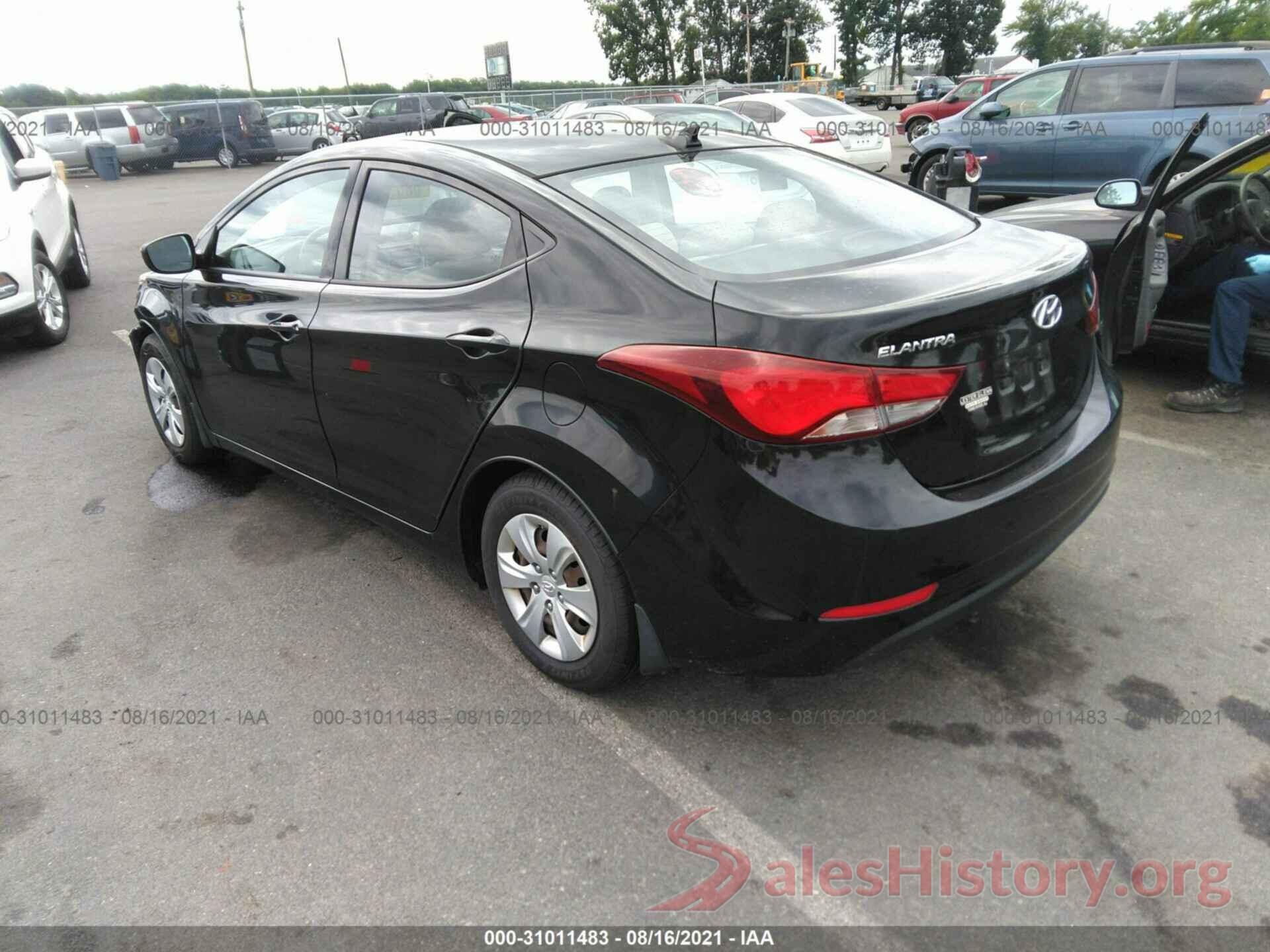 KMHDH4AE8GU543994 2016 HYUNDAI ELANTRA