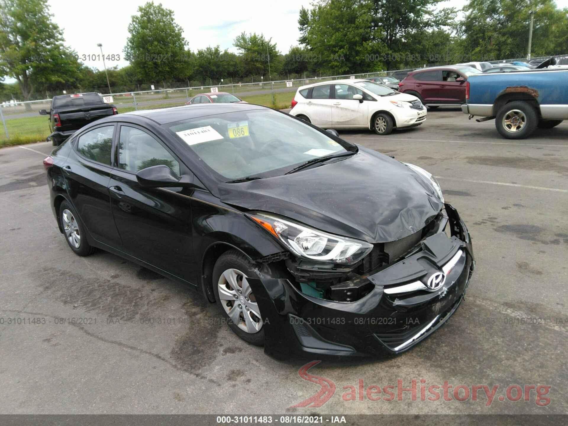 KMHDH4AE8GU543994 2016 HYUNDAI ELANTRA