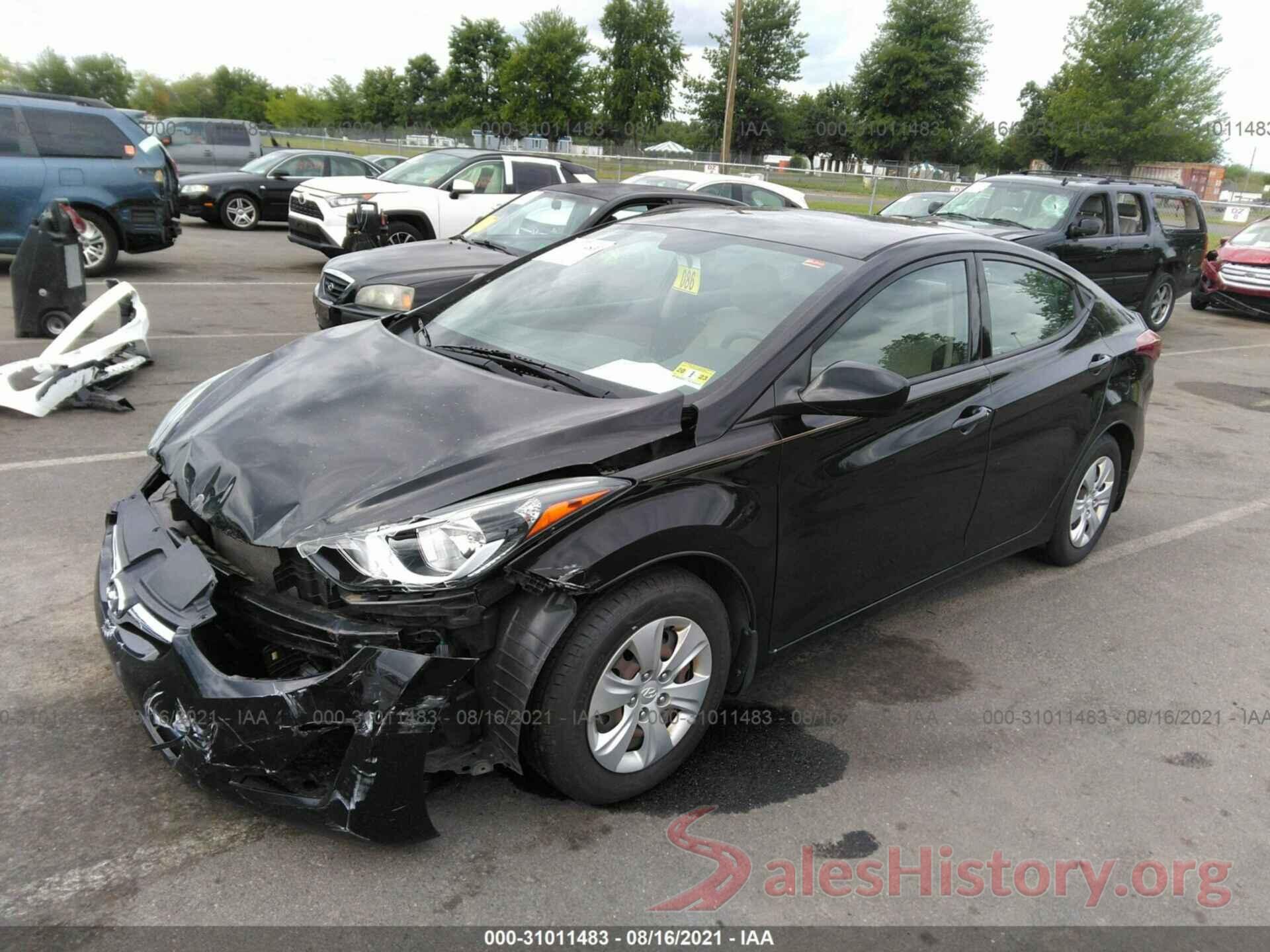 KMHDH4AE8GU543994 2016 HYUNDAI ELANTRA