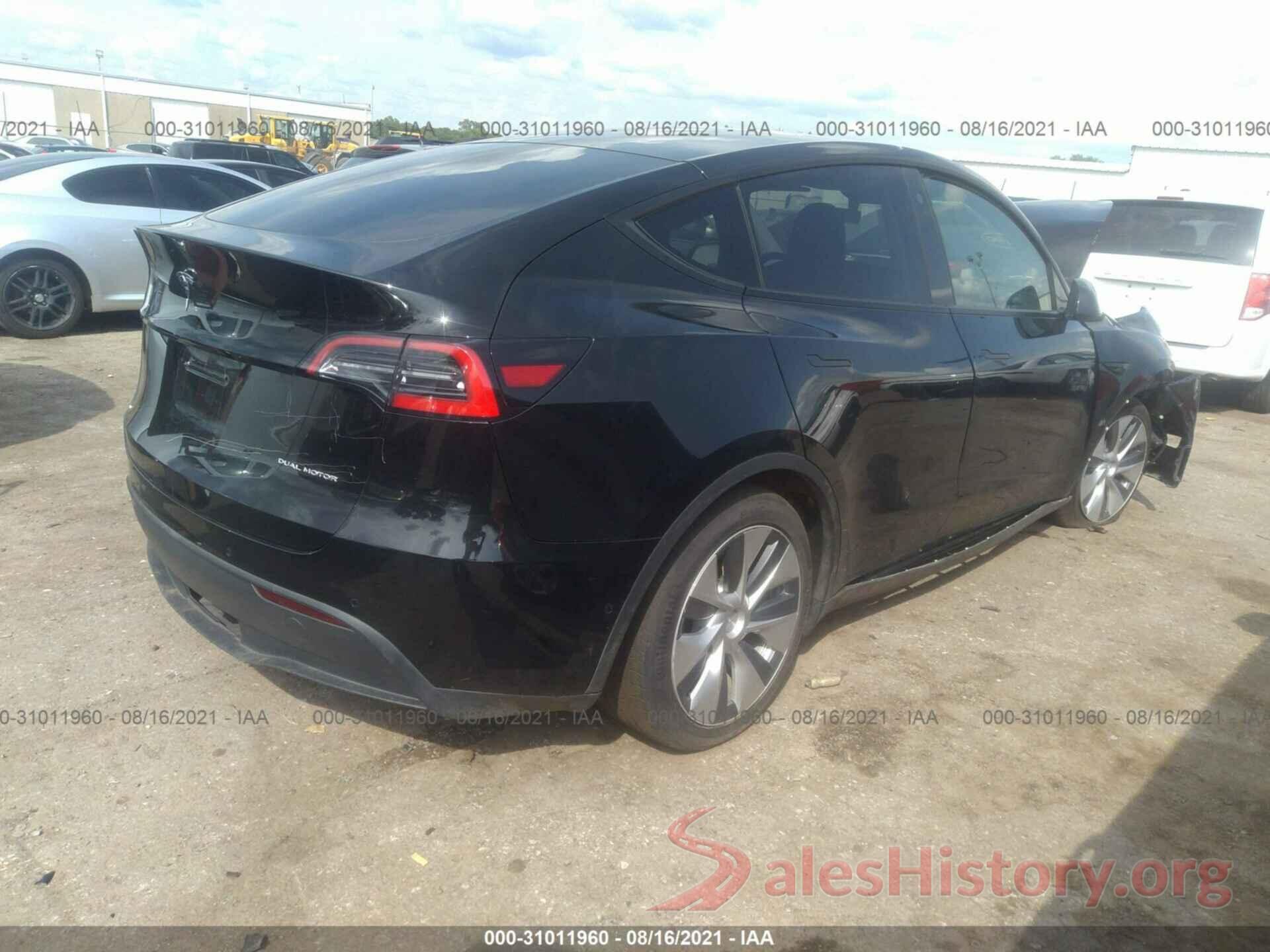 5YJYGDEE7MF087266 2021 TESLA MODEL Y