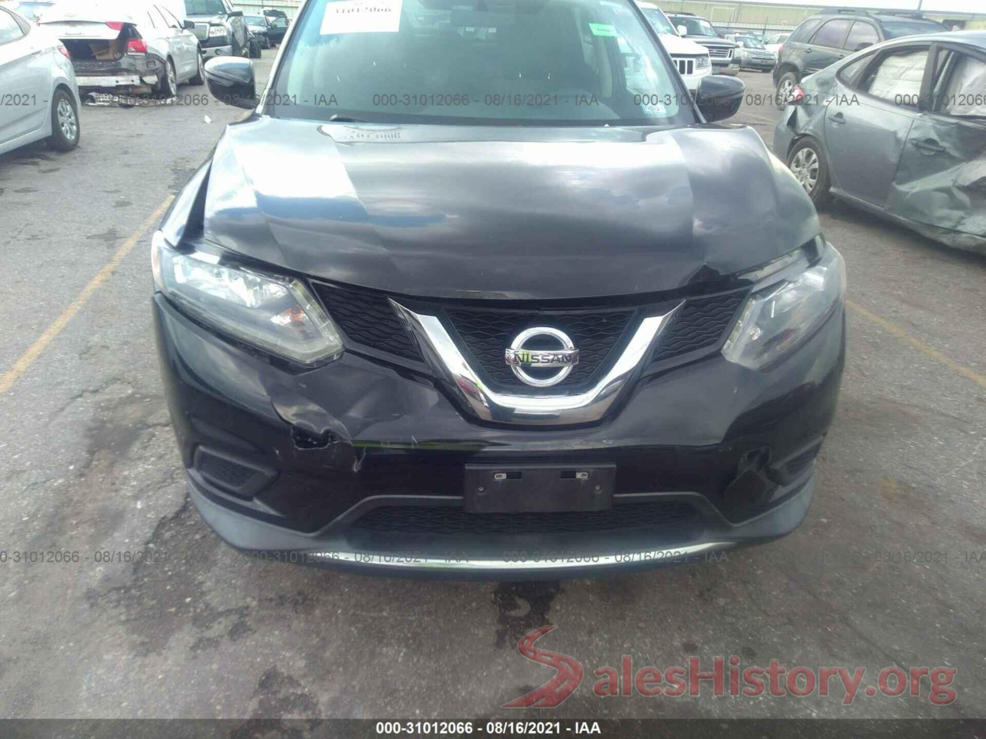 KNMAT2MTXGP709242 2016 NISSAN ROGUE