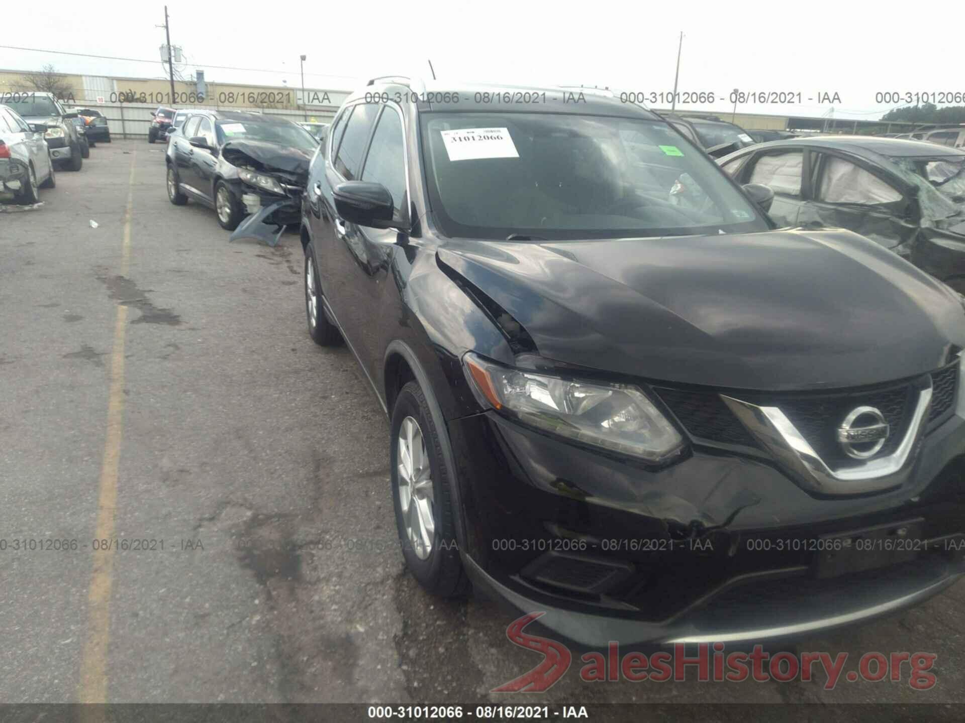 KNMAT2MTXGP709242 2016 NISSAN ROGUE