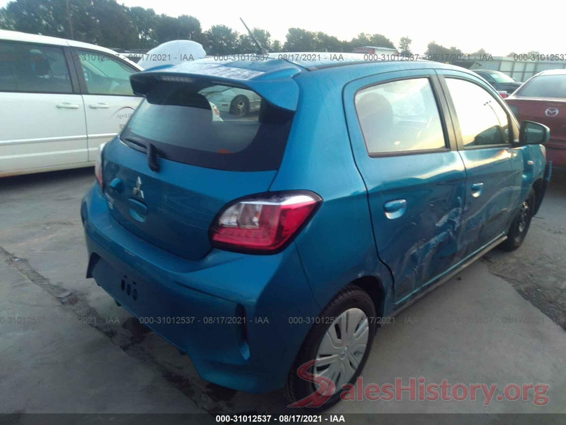 ML32AUHJ1MH006121 2021 MITSUBISHI MIRAGE