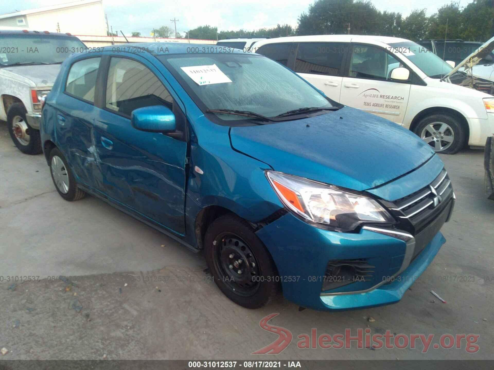 ML32AUHJ1MH006121 2021 MITSUBISHI MIRAGE