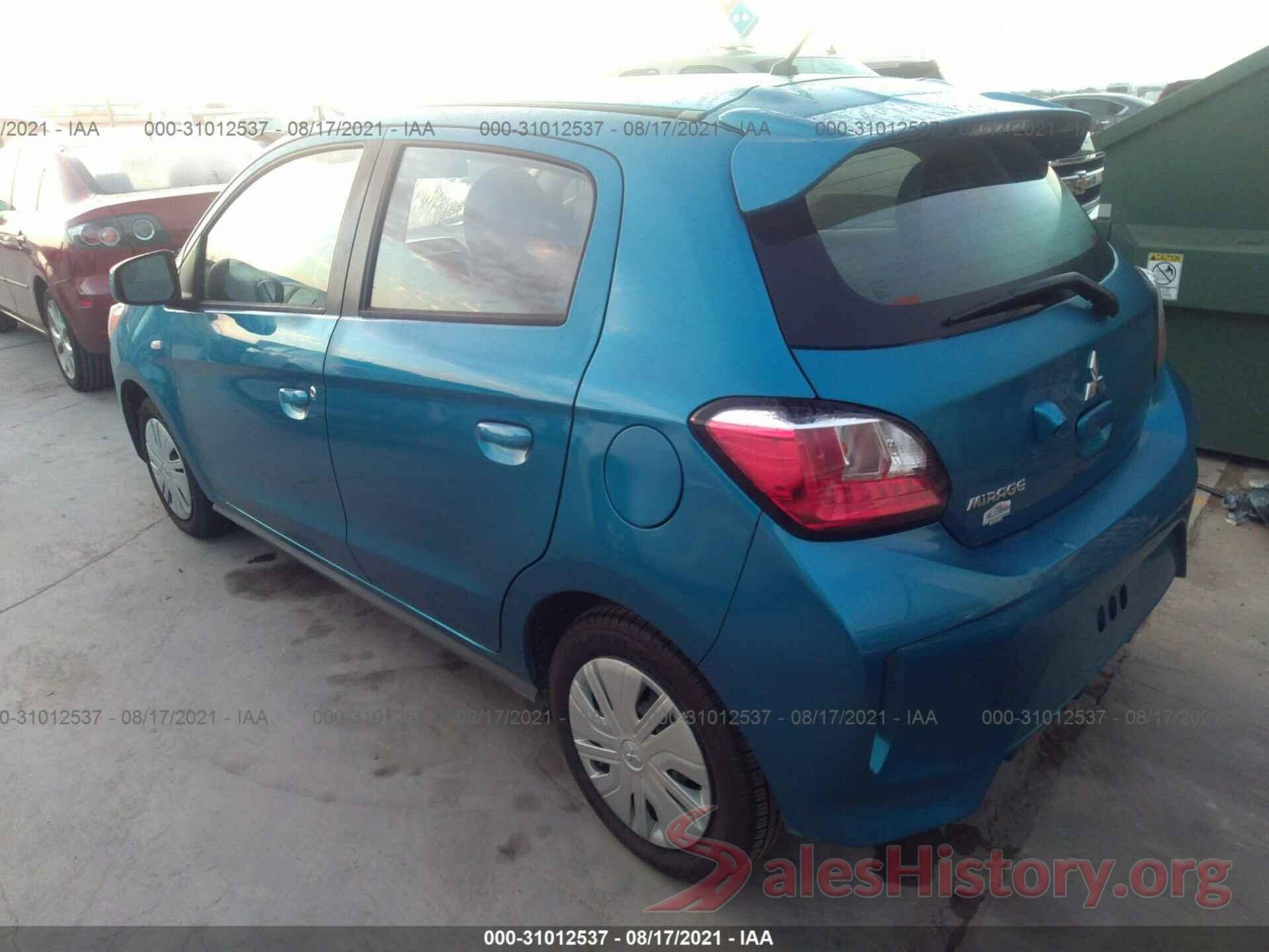 ML32AUHJ1MH006121 2021 MITSUBISHI MIRAGE