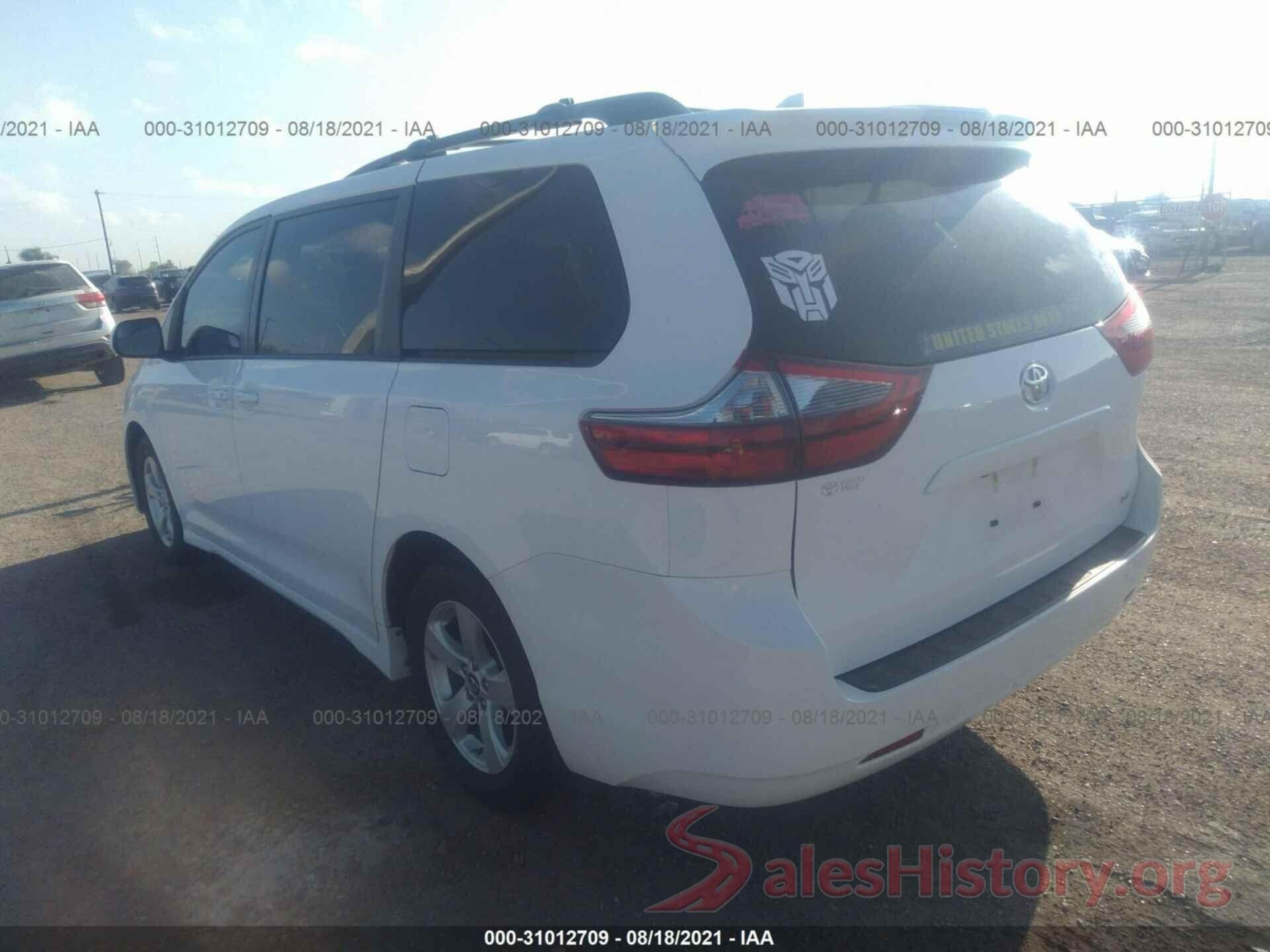 5TDKZ3DC9LS033567 2020 TOYOTA SIENNA