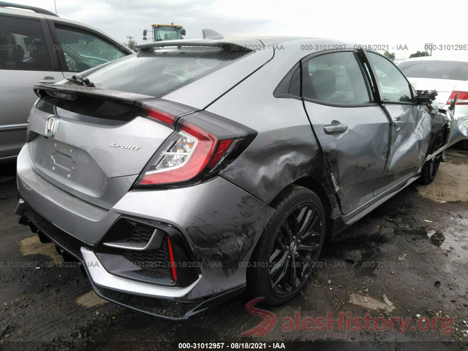 SHHFK7H48MU404335 2021 HONDA CIVIC HATCHBACK