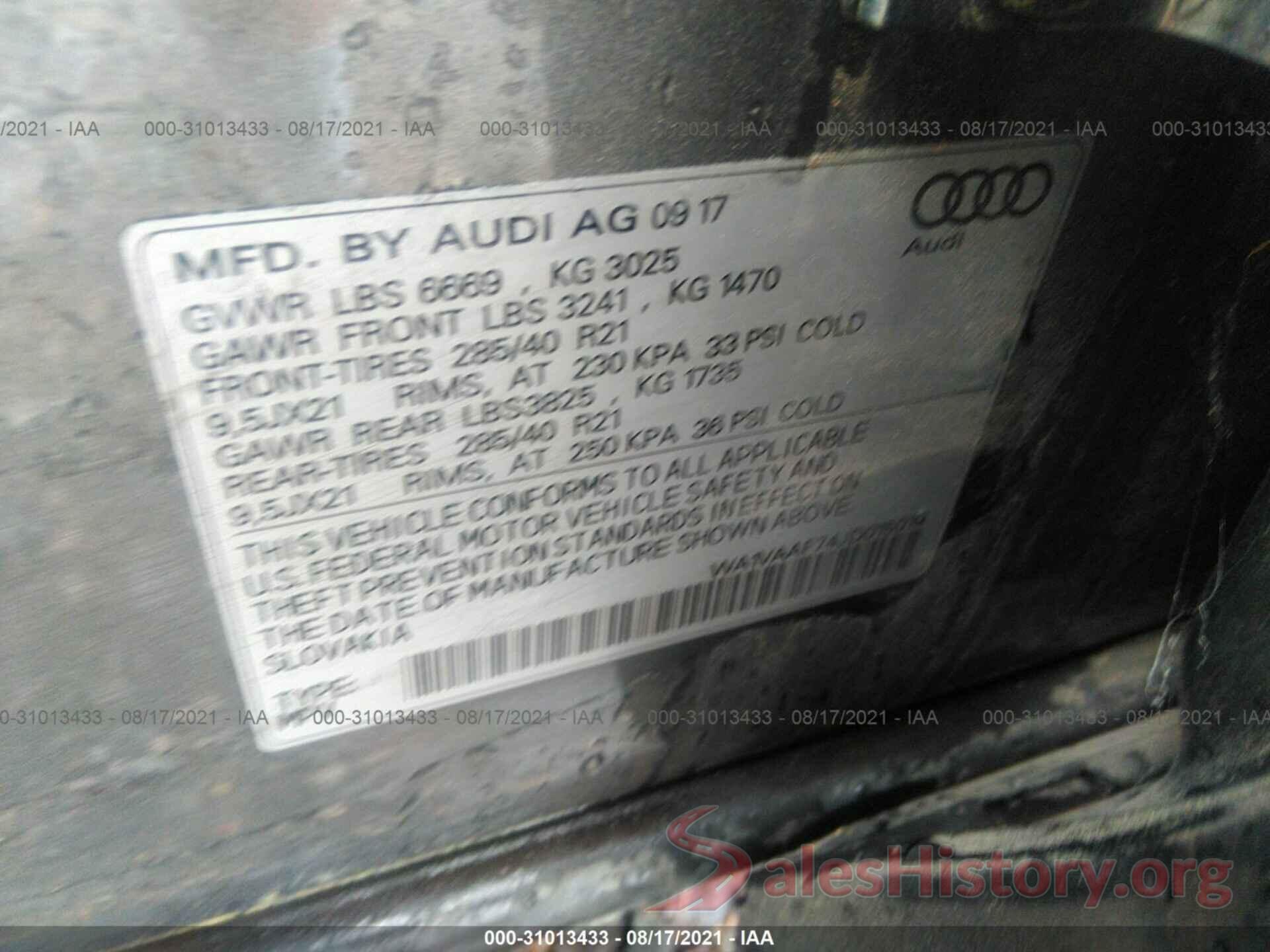 WA1VAAF74JD015019 2018 AUDI Q7