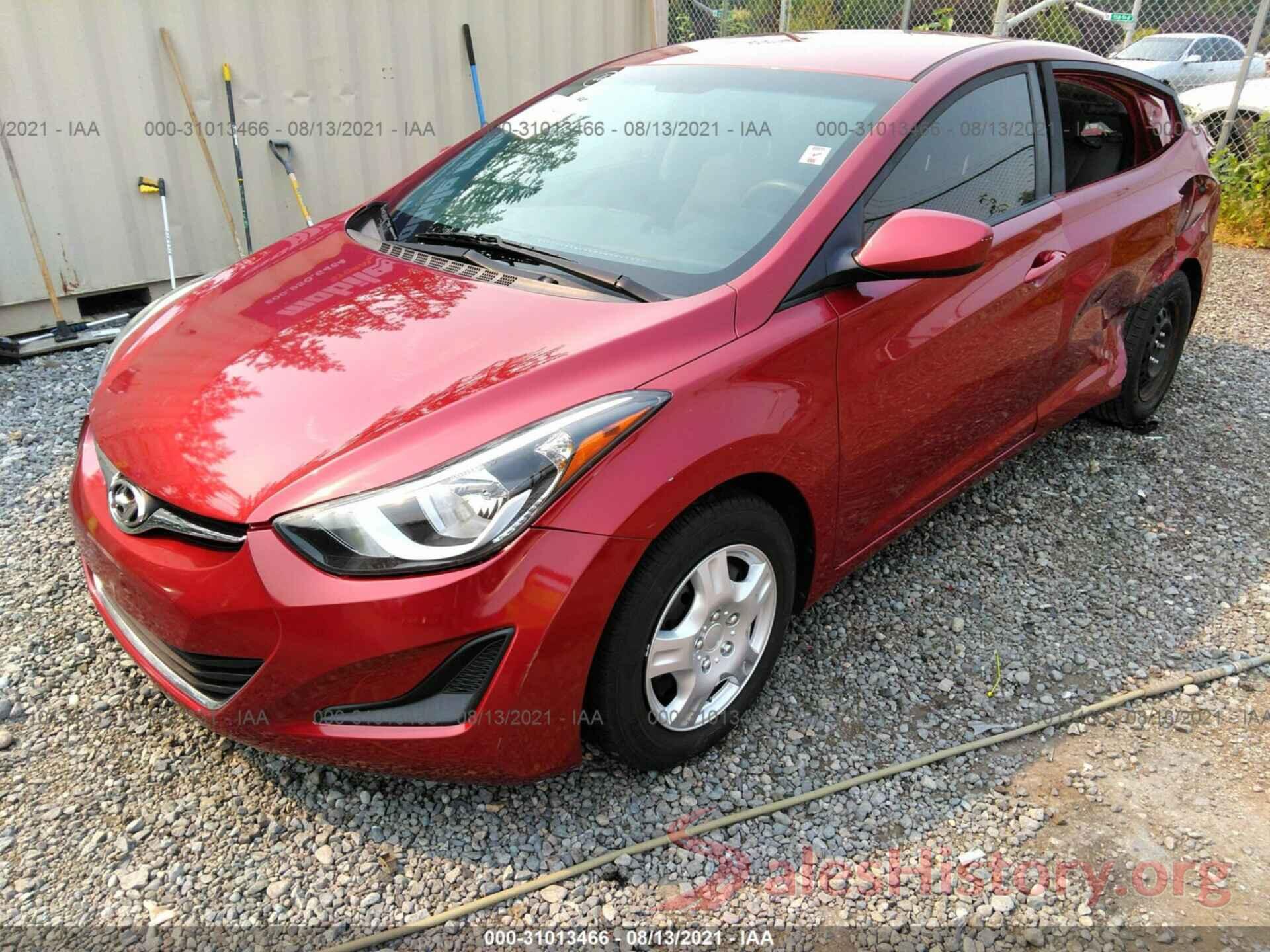 5NPDH4AEXGH748747 2016 HYUNDAI ELANTRA