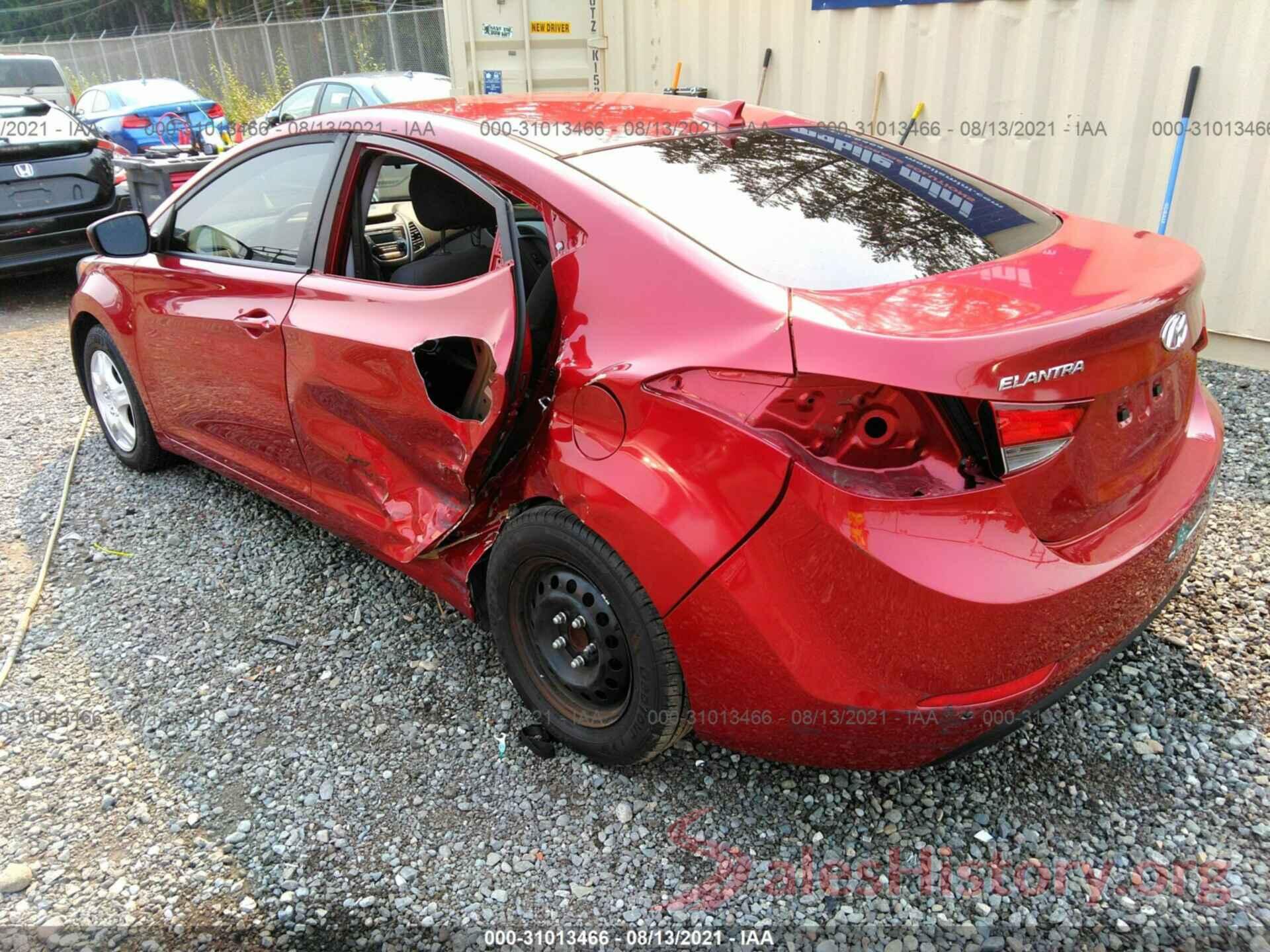 5NPDH4AEXGH748747 2016 HYUNDAI ELANTRA