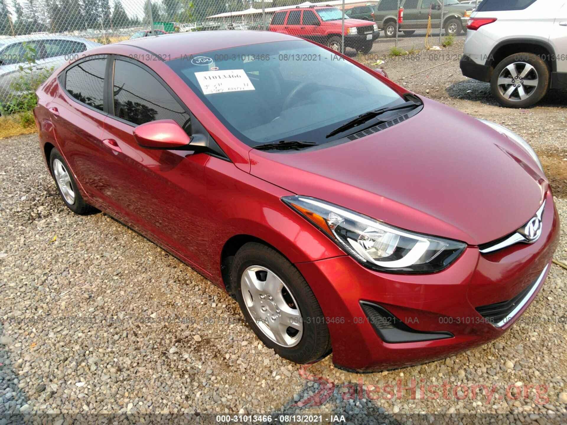 5NPDH4AEXGH748747 2016 HYUNDAI ELANTRA