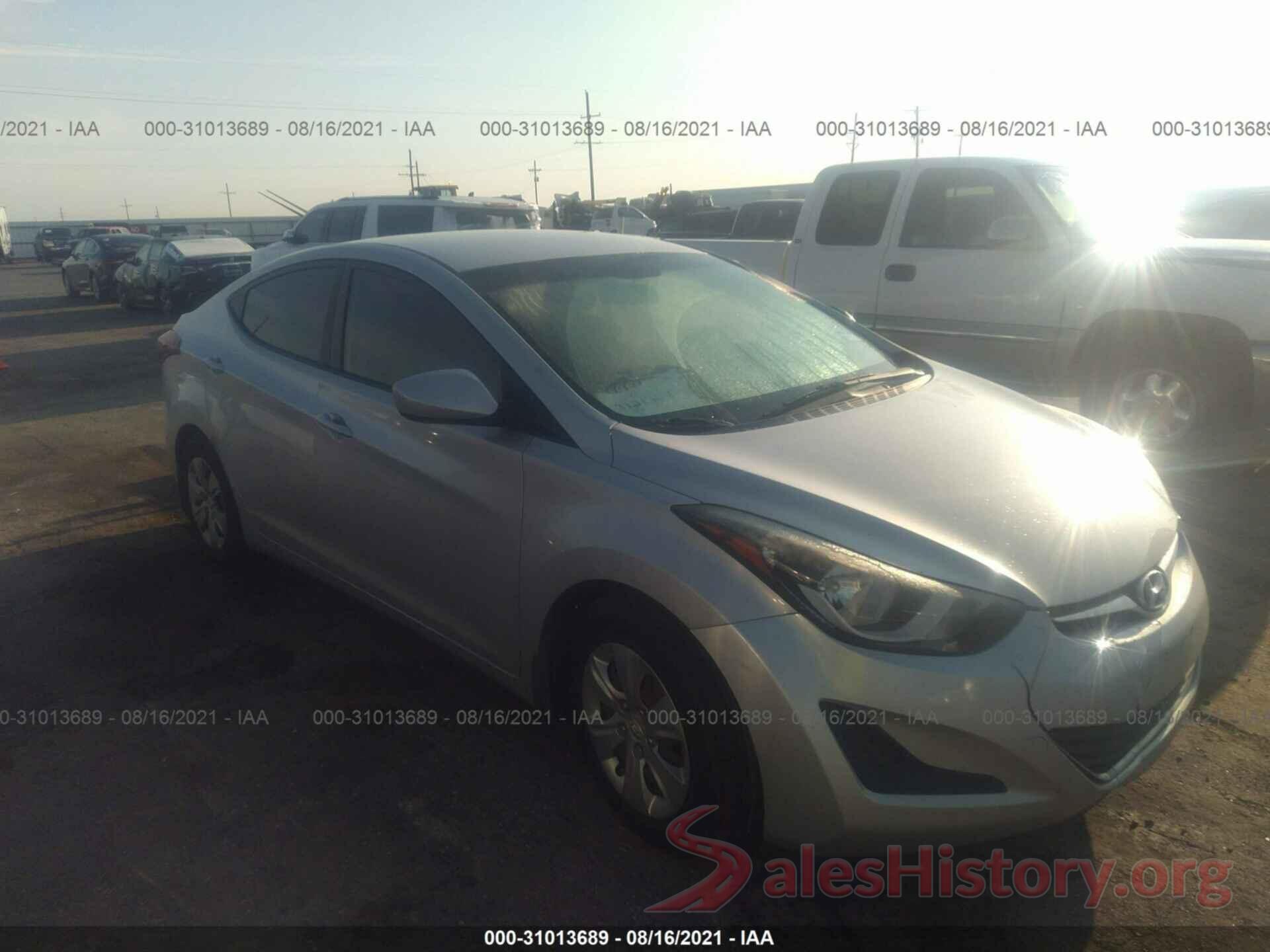 KMHDH4AE6GU573849 2016 HYUNDAI ELANTRA