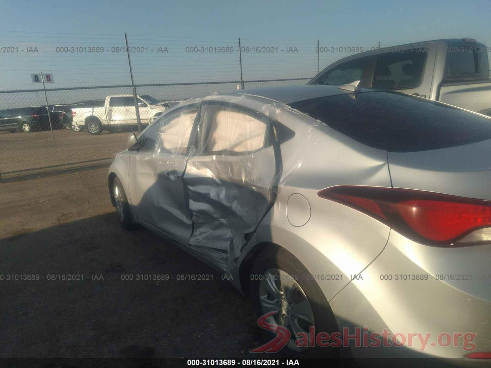 KMHDH4AE6GU573849 2016 HYUNDAI ELANTRA