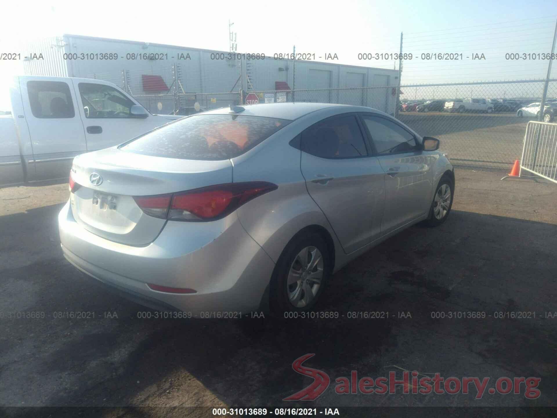 KMHDH4AE6GU573849 2016 HYUNDAI ELANTRA