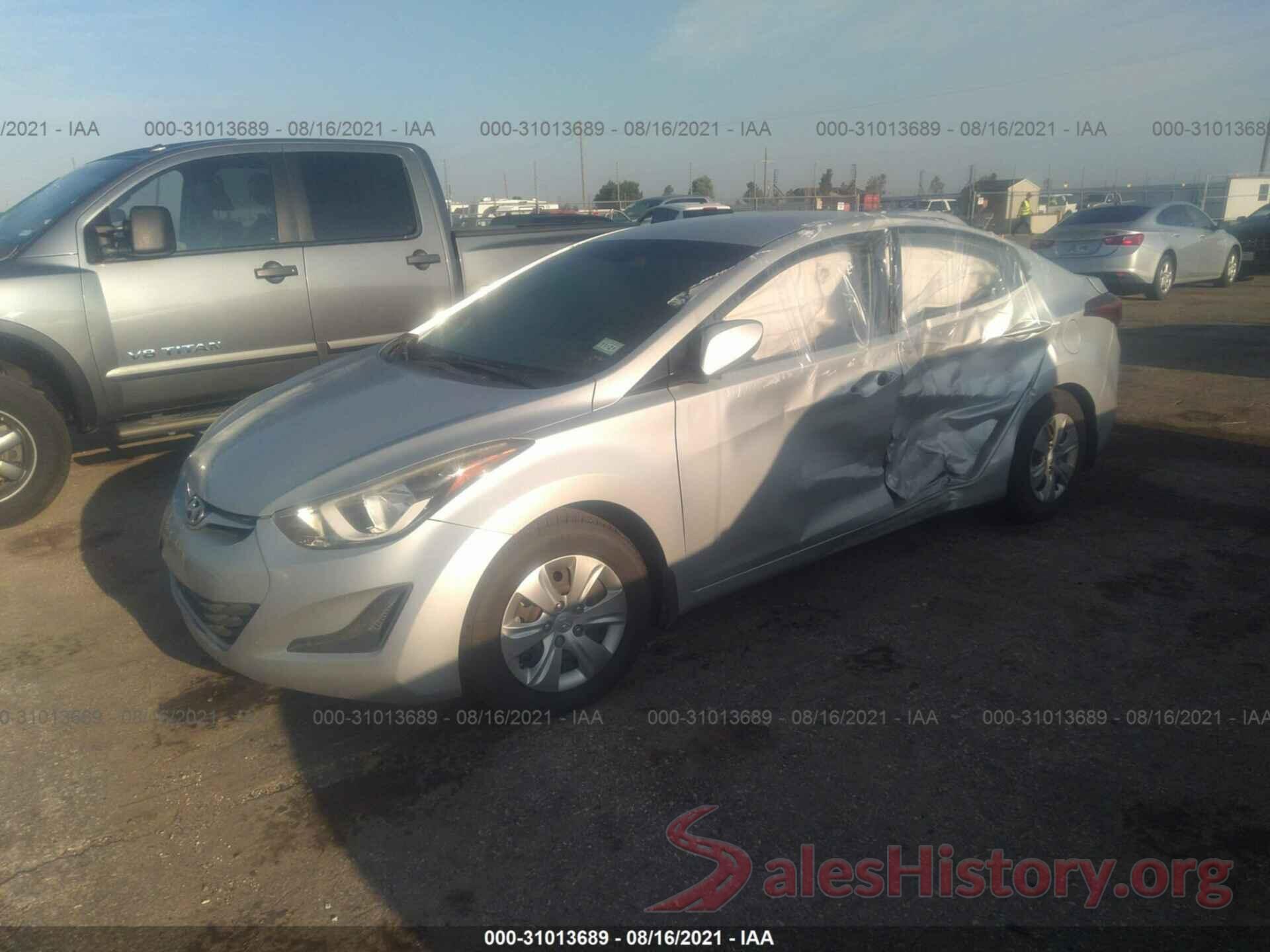 KMHDH4AE6GU573849 2016 HYUNDAI ELANTRA