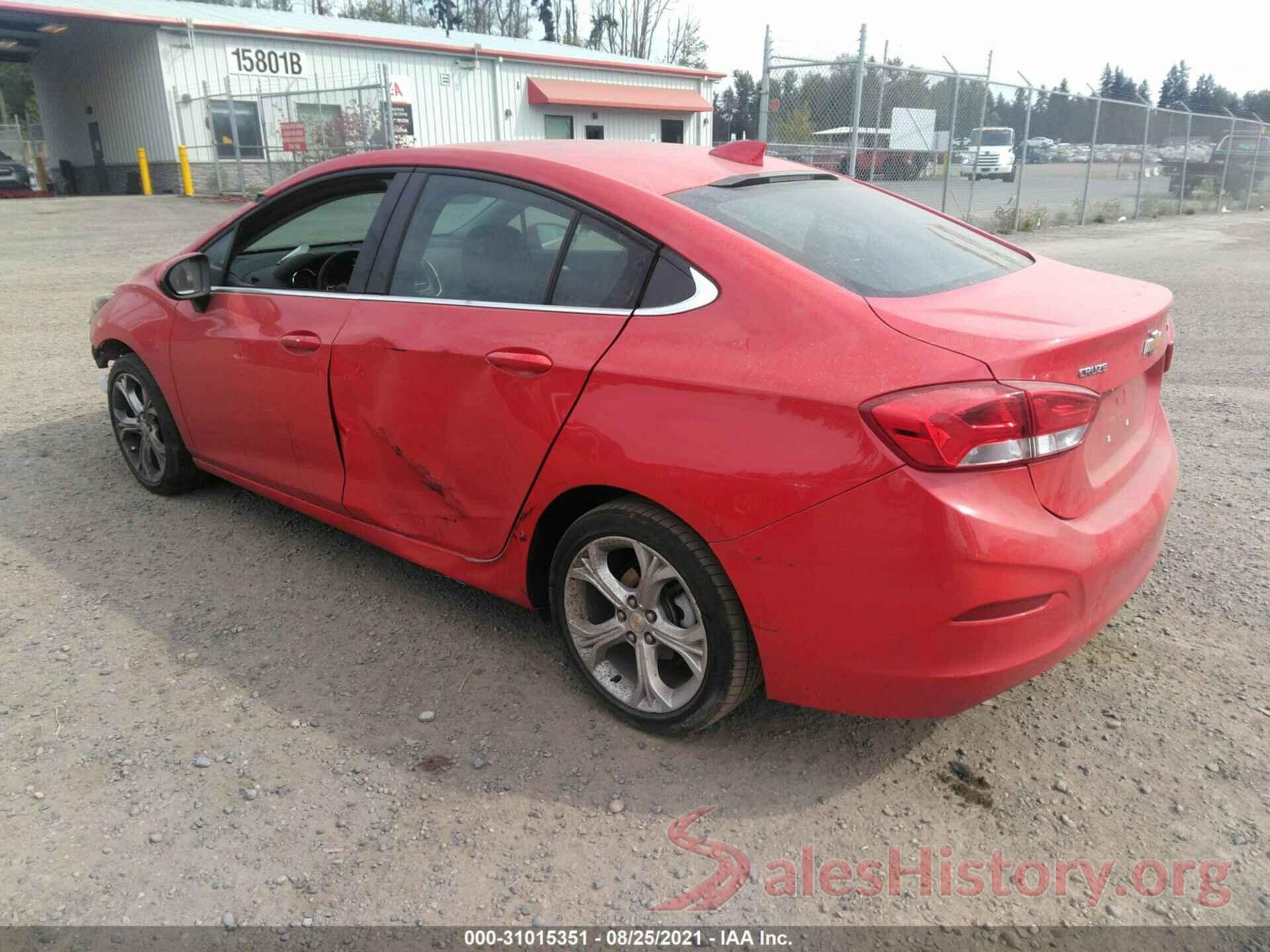 1G1BF5SM2K7101869 2019 CHEVROLET CRUZE