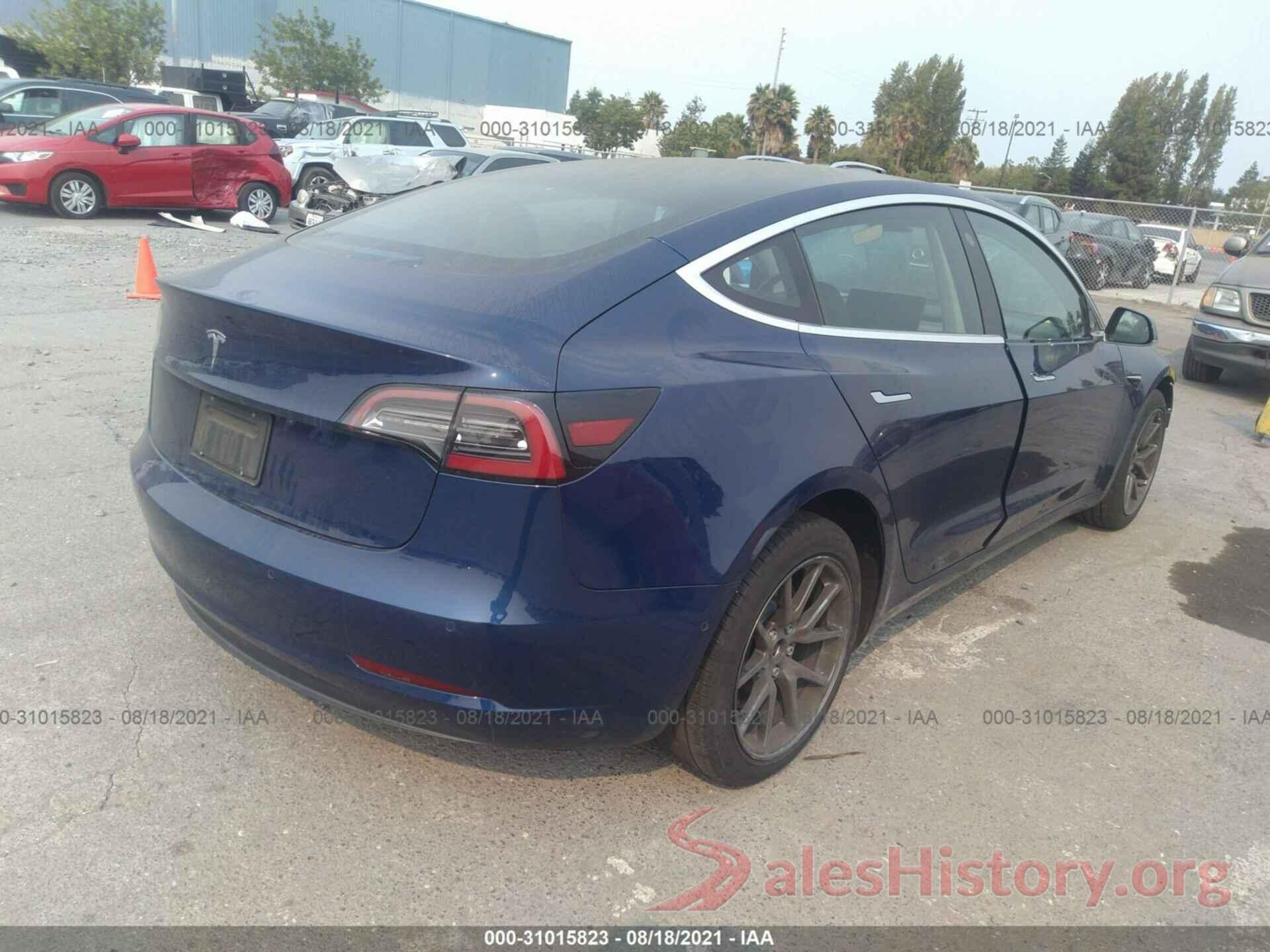 5YJ3E1EAXKF317357 2019 TESLA MODEL 3