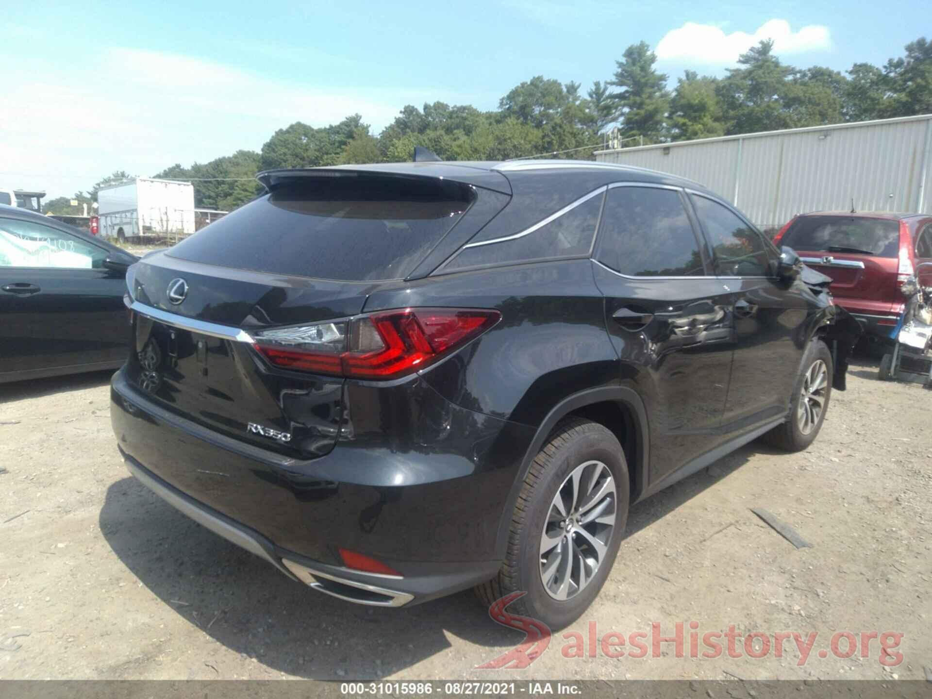 2T2HZMDA5MC293307 2021 LEXUS RX