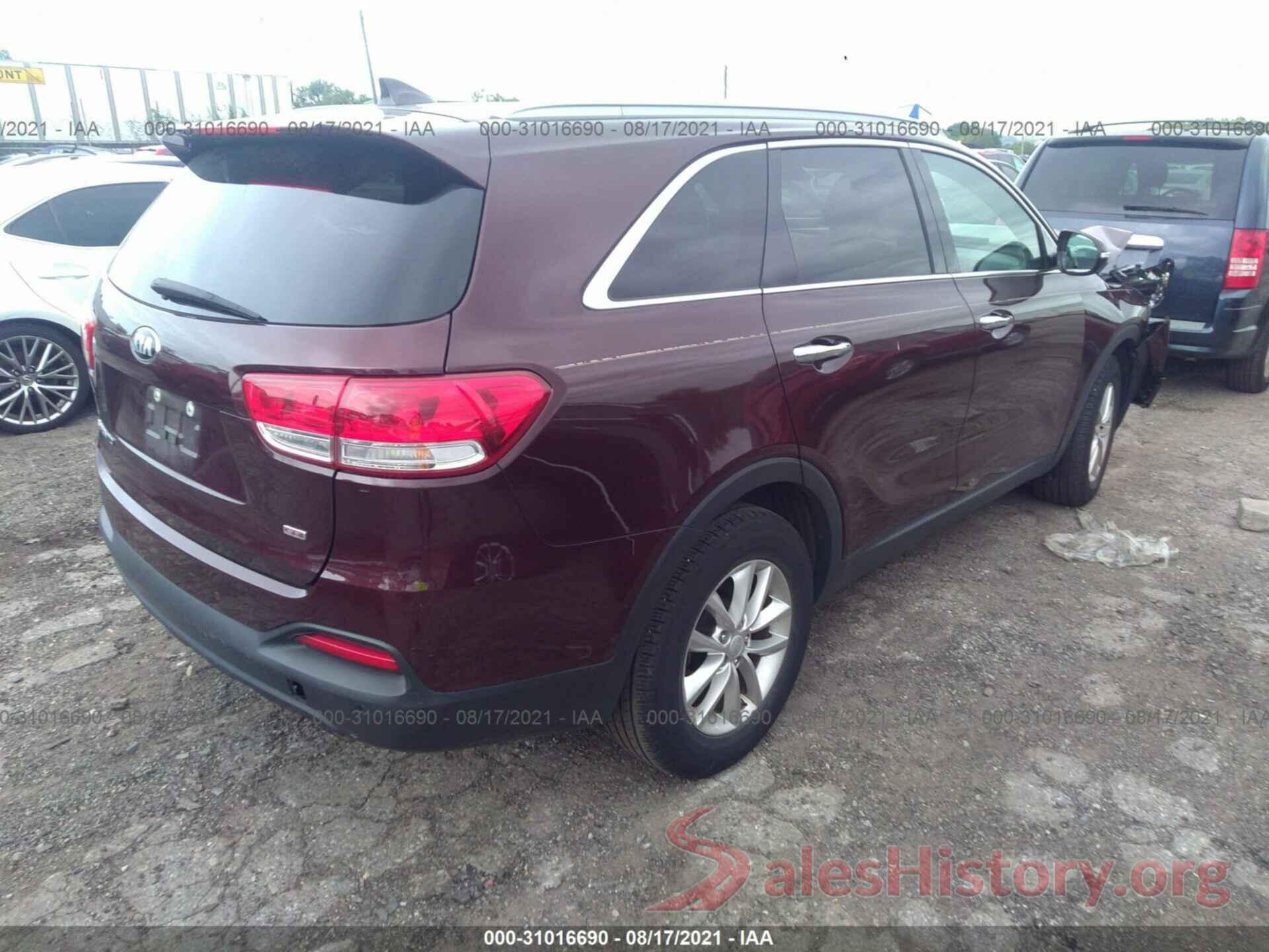 5XYPG4A37HG296585 2017 KIA SORENTO