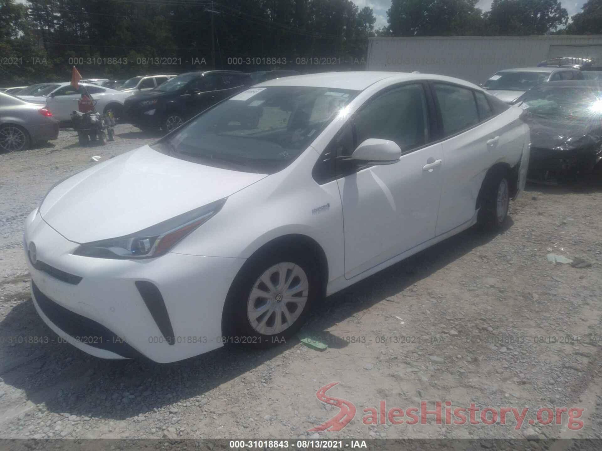 JTDKAMFU7M3141286 2021 TOYOTA PRIUS