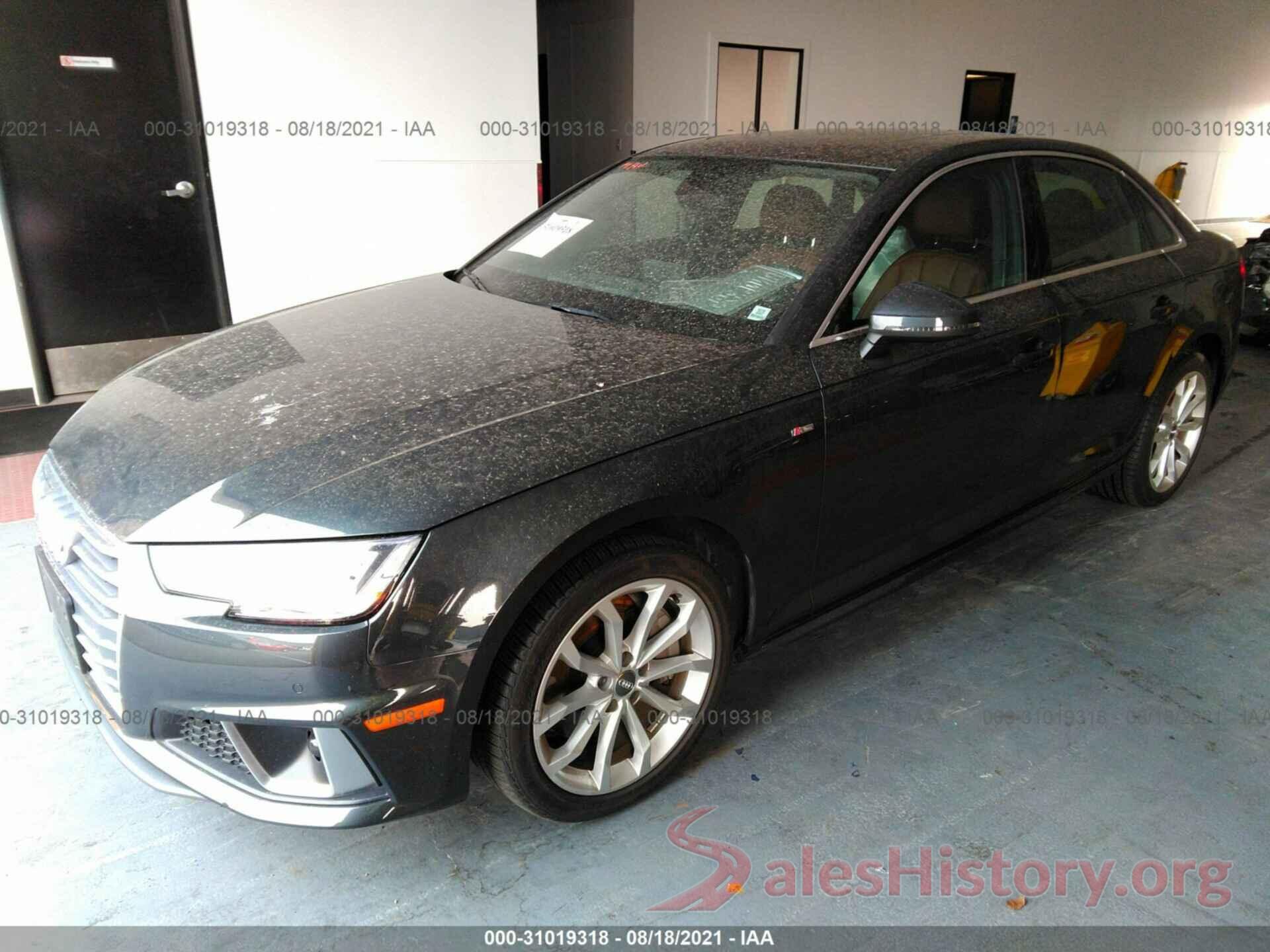 WAUENAF46KN013586 2019 AUDI A4