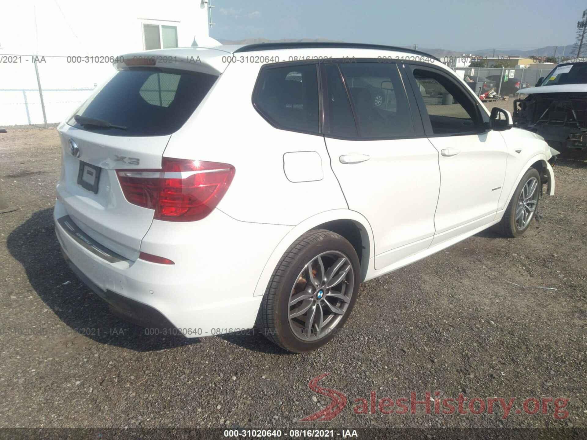 5UXWX7C53G0K36768 2016 BMW X3