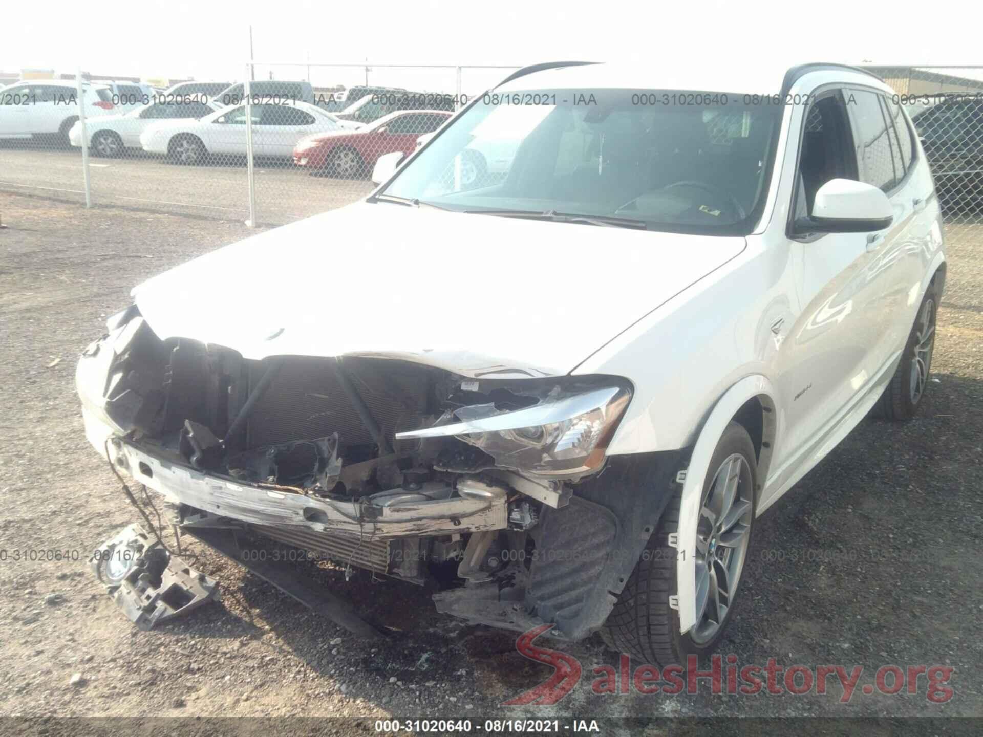 5UXWX7C53G0K36768 2016 BMW X3