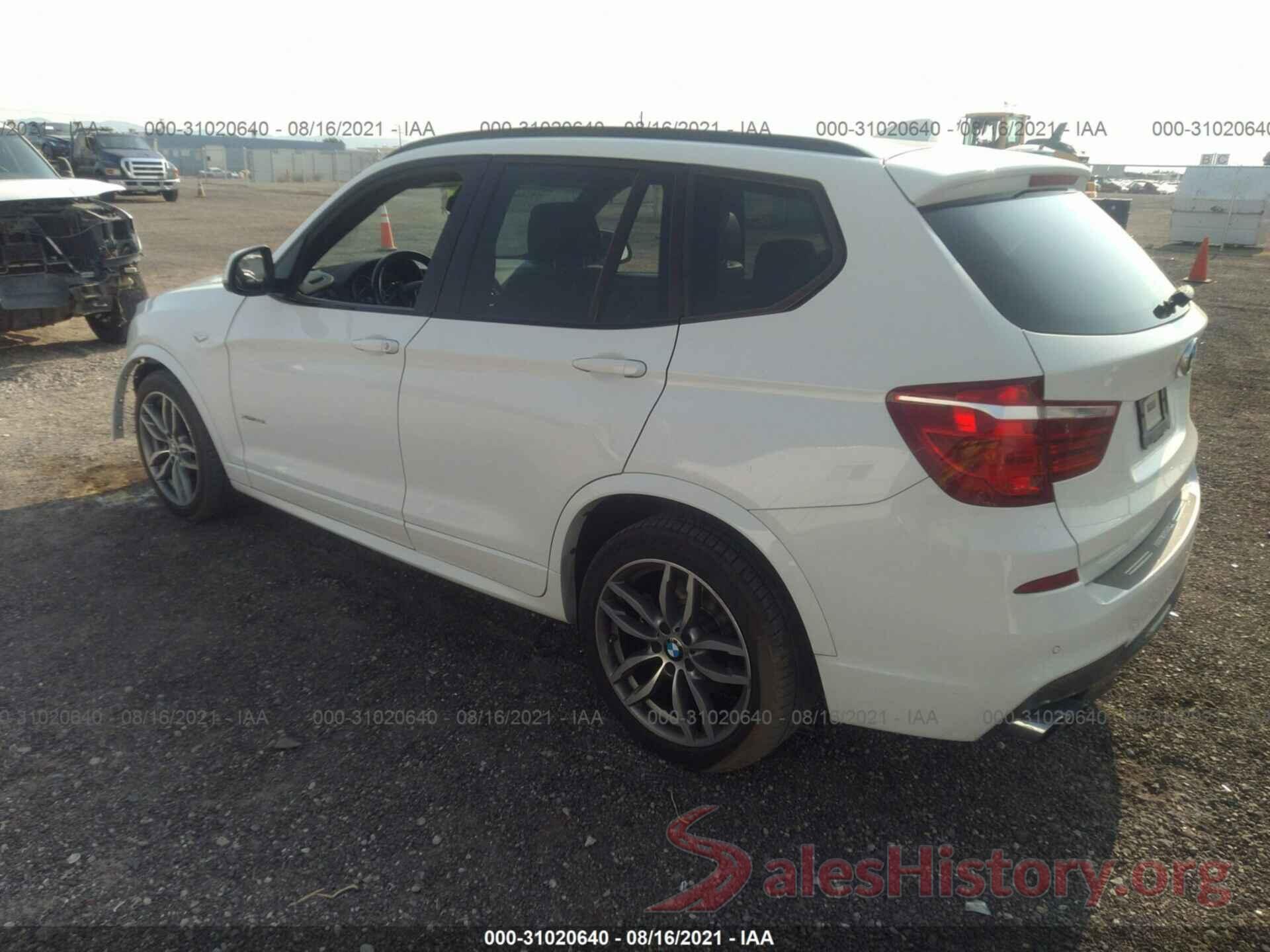 5UXWX7C53G0K36768 2016 BMW X3