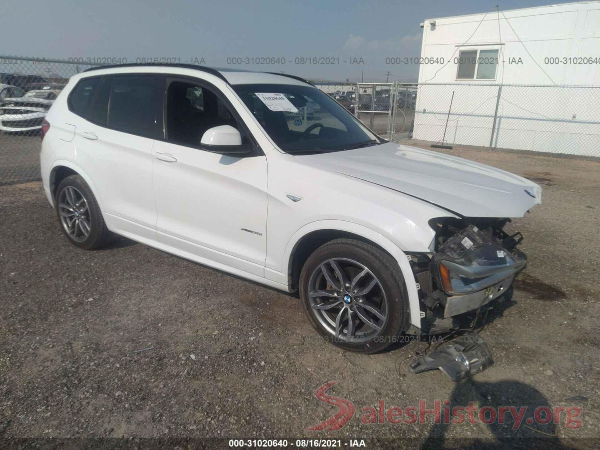 5UXWX7C53G0K36768 2016 BMW X3