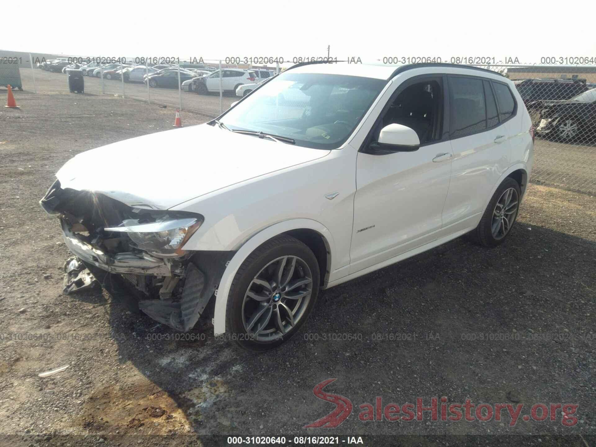 5UXWX7C53G0K36768 2016 BMW X3